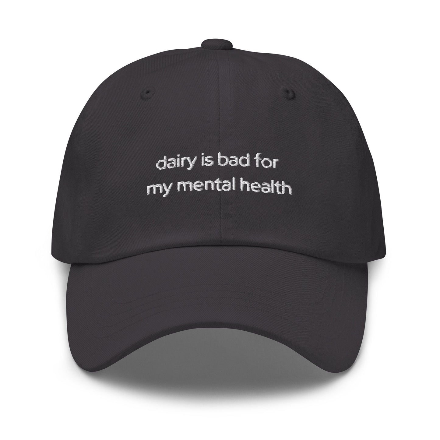 Dairy Free Hat - Funny Gift for your Lactose Intolerant Survivors -  Embroidered Cotton Hat - Multiple Colors