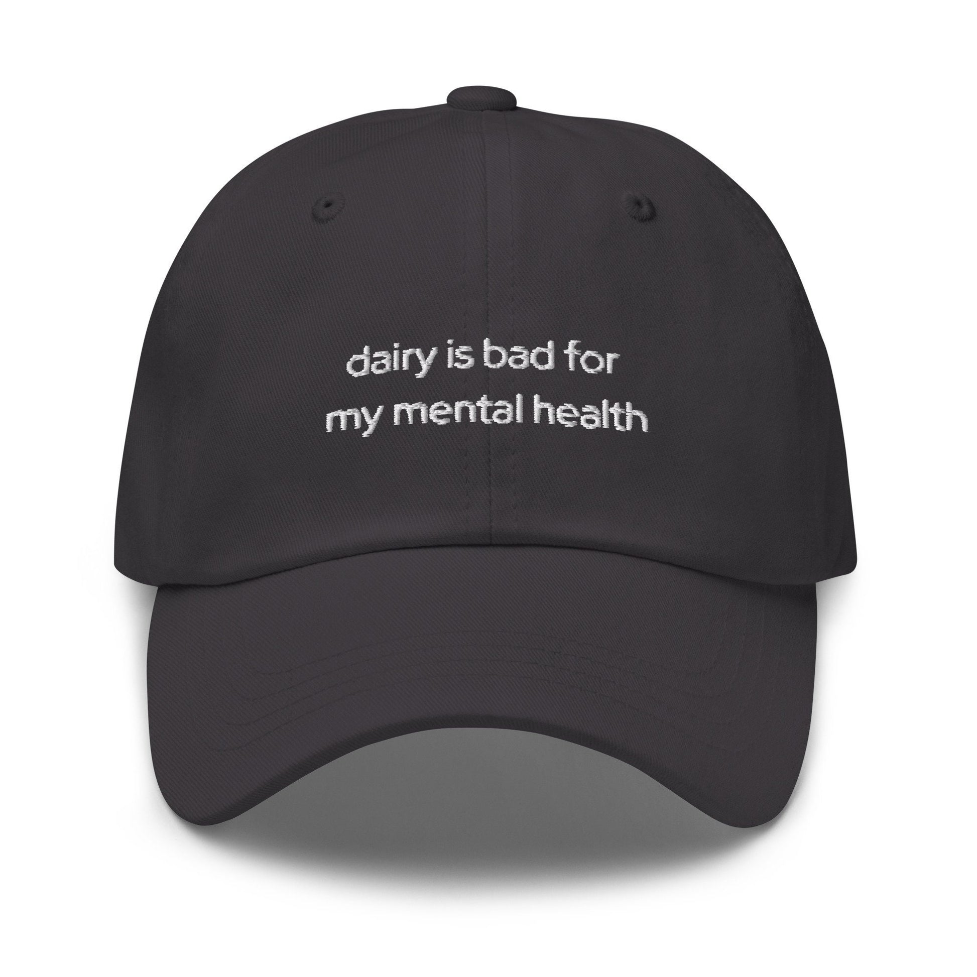 Dairy Free Hat - Funny Gift for your Lactose Intolerant Survivors -  Embroidered Cotton Hat - Multiple Colors