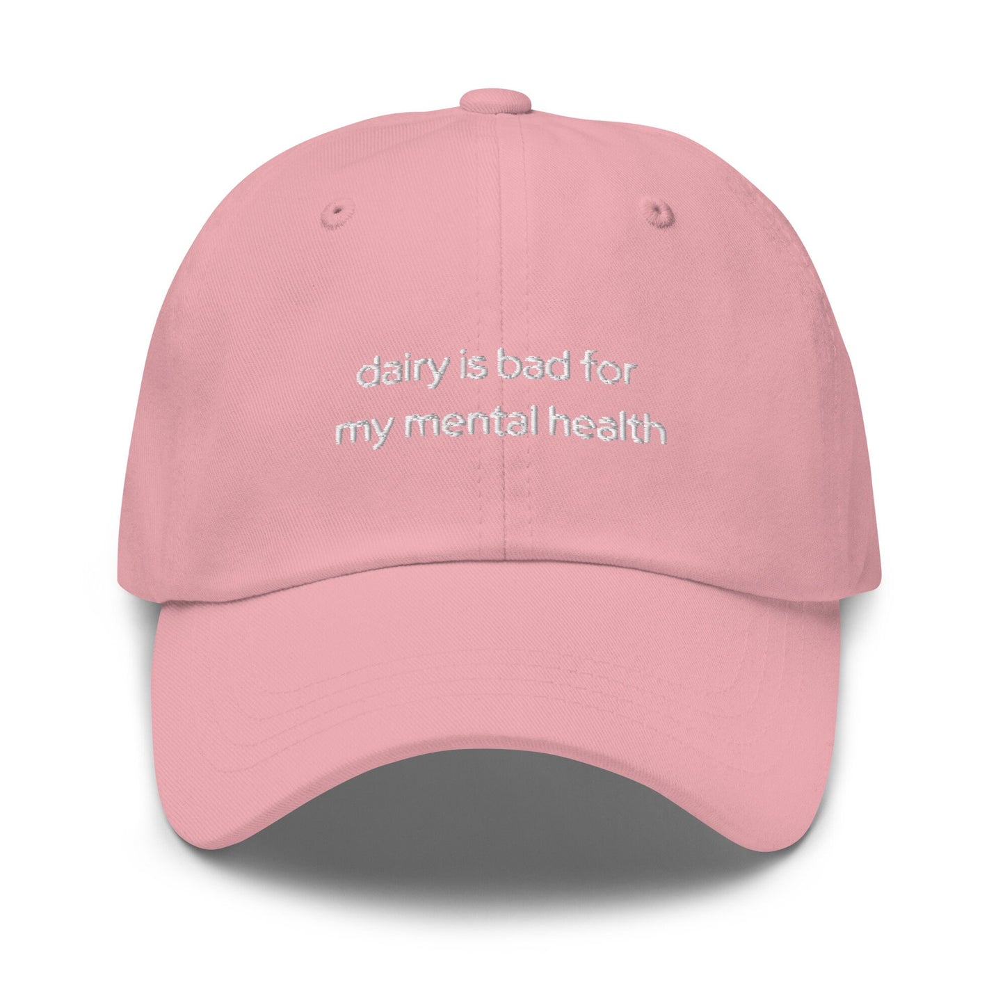 Dairy Free Hat - Funny Gift for your Lactose Intolerant Survivors -  Embroidered Cotton Hat - Multiple Colors