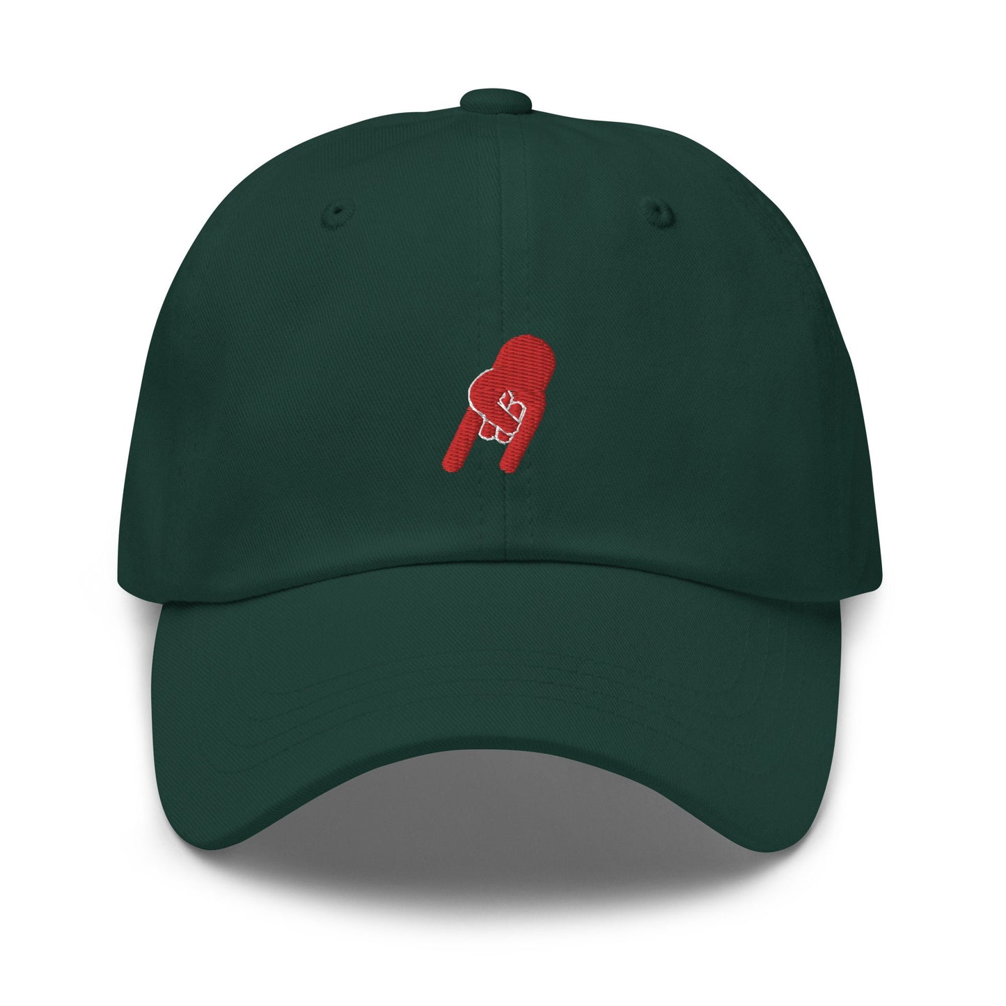 Mano Cornuto Hat - Italian Horn, Evil Eye, Malocchio, Cornicello - Cotton Embroidered Dad Cap - Multiple Colors