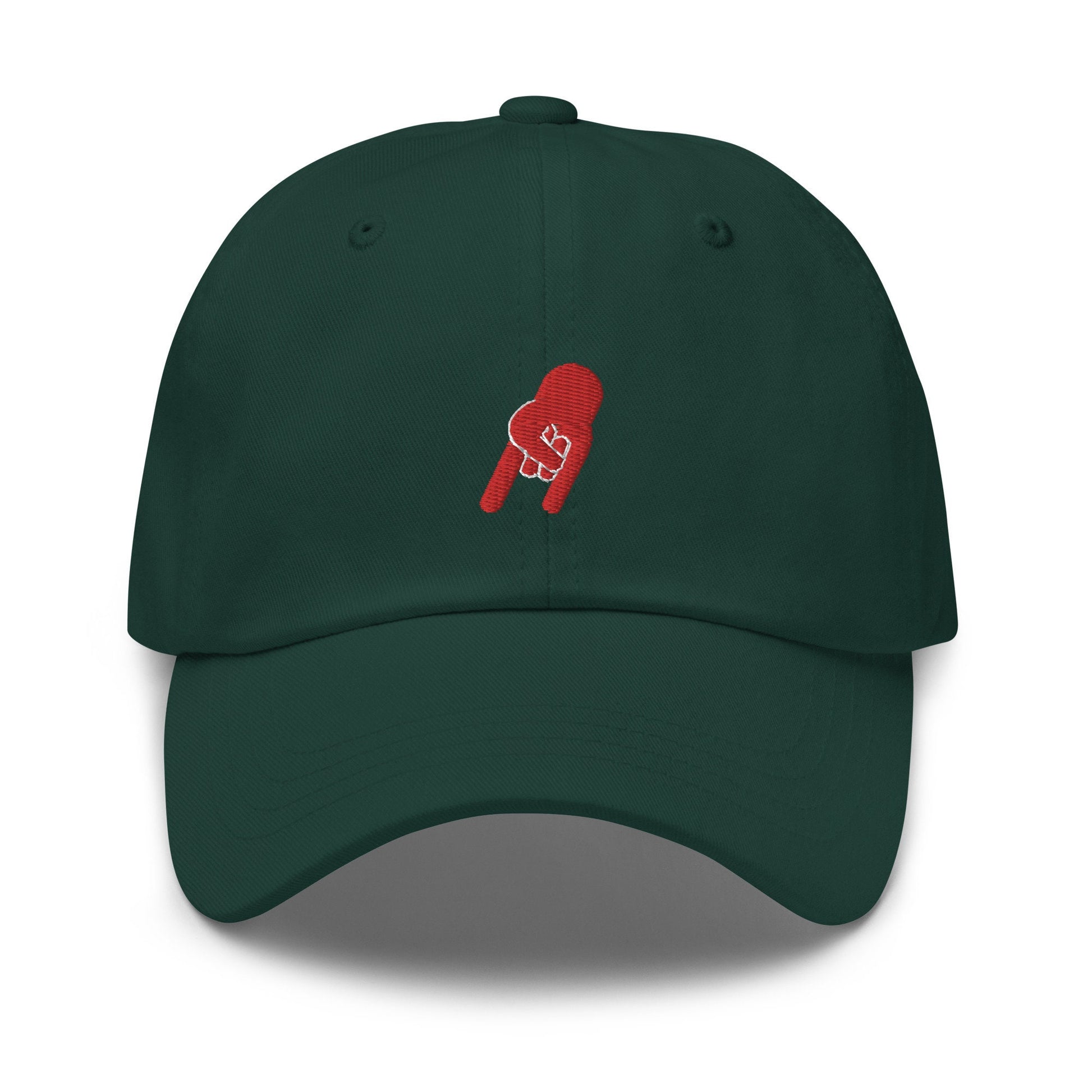 Mano Cornuto Hat - Italian Horn, Evil Eye, Malocchio, Cornicello - Cotton Embroidered Dad Cap - Multiple Colors