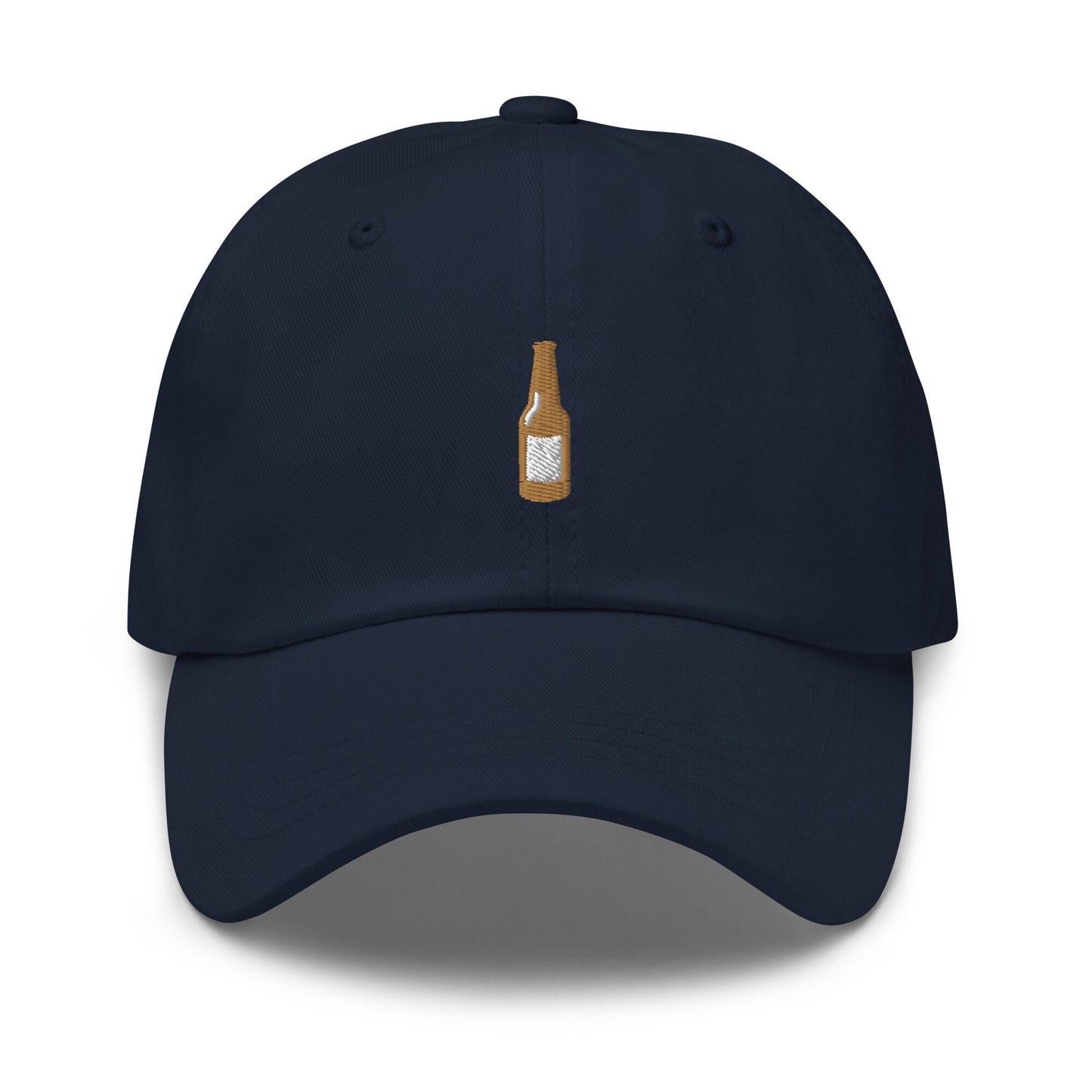 Beer Bottle Dad Hat - For Brew Fans, lager, pilsner, stout, IPA Drinkers - Minimalist Cotton Embroidery - Multiple Colors.