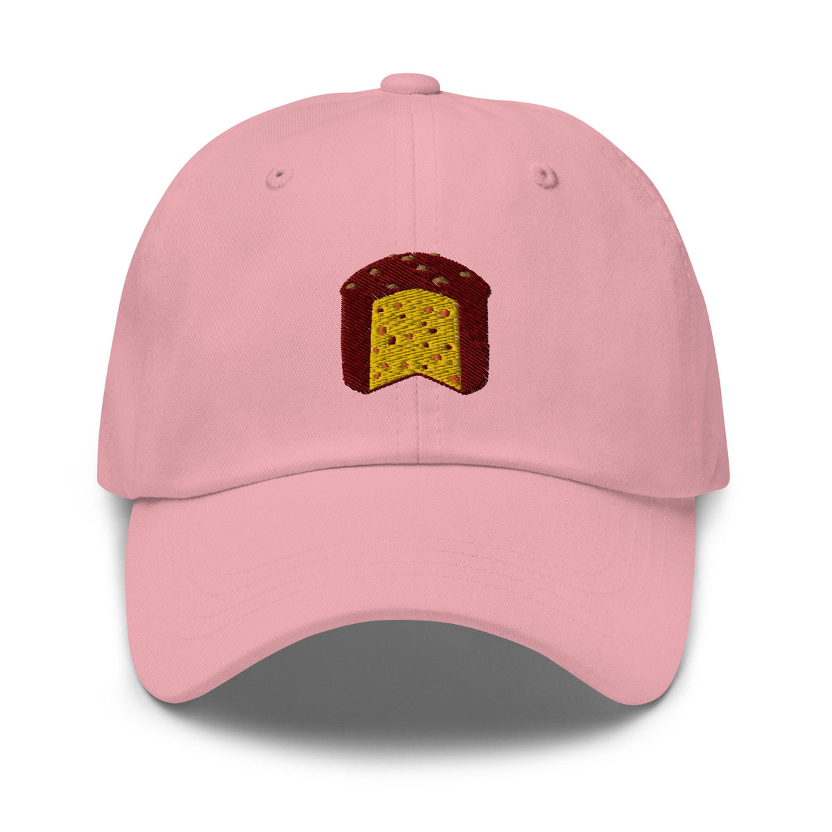 Panettone Hat - Italian Christmas New Years Bread - Fruit Cake - Multiple Colors - Cotton Embroidered Baseball Cap