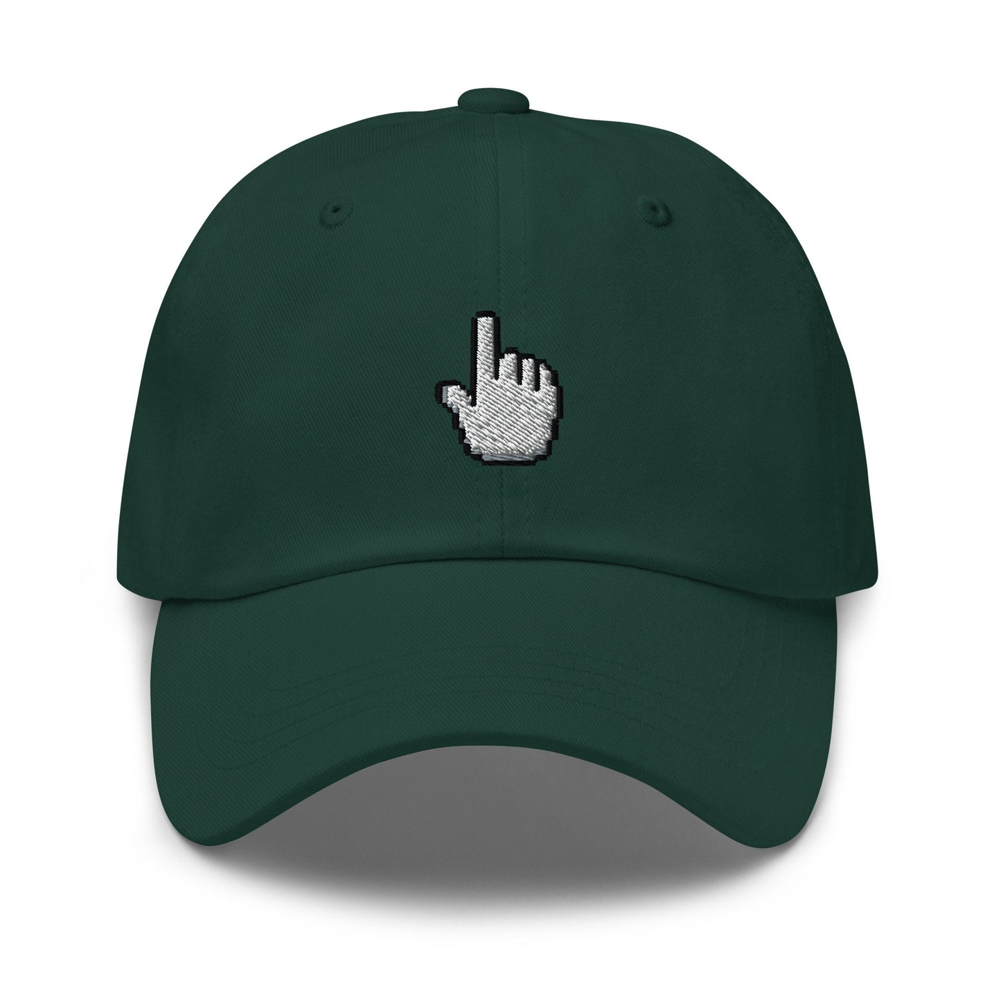 Mouse Pointer Hat - 90s, 2000s Tech Gift  - Click Me - Multiple Colors - Cotton Embroidered Baseball Cap