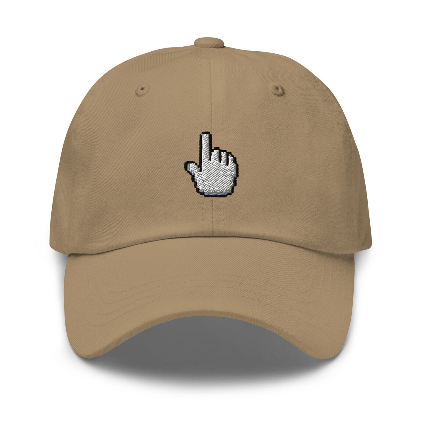 Mouse Pointer Hat - 90s, 2000s Tech Gift  - Click Me - Multiple Colors - Cotton Embroidered Baseball Cap