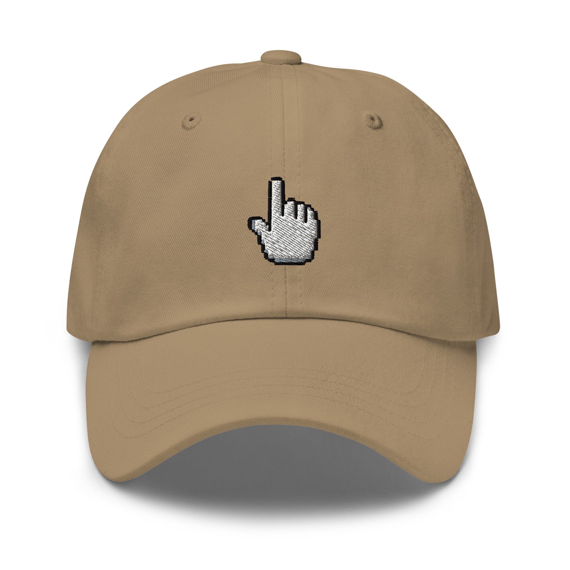 Mouse Pointer Hat - 90s, 2000s Tech Gift  - Click Me - Multiple Colors - Cotton Embroidered Baseball Cap