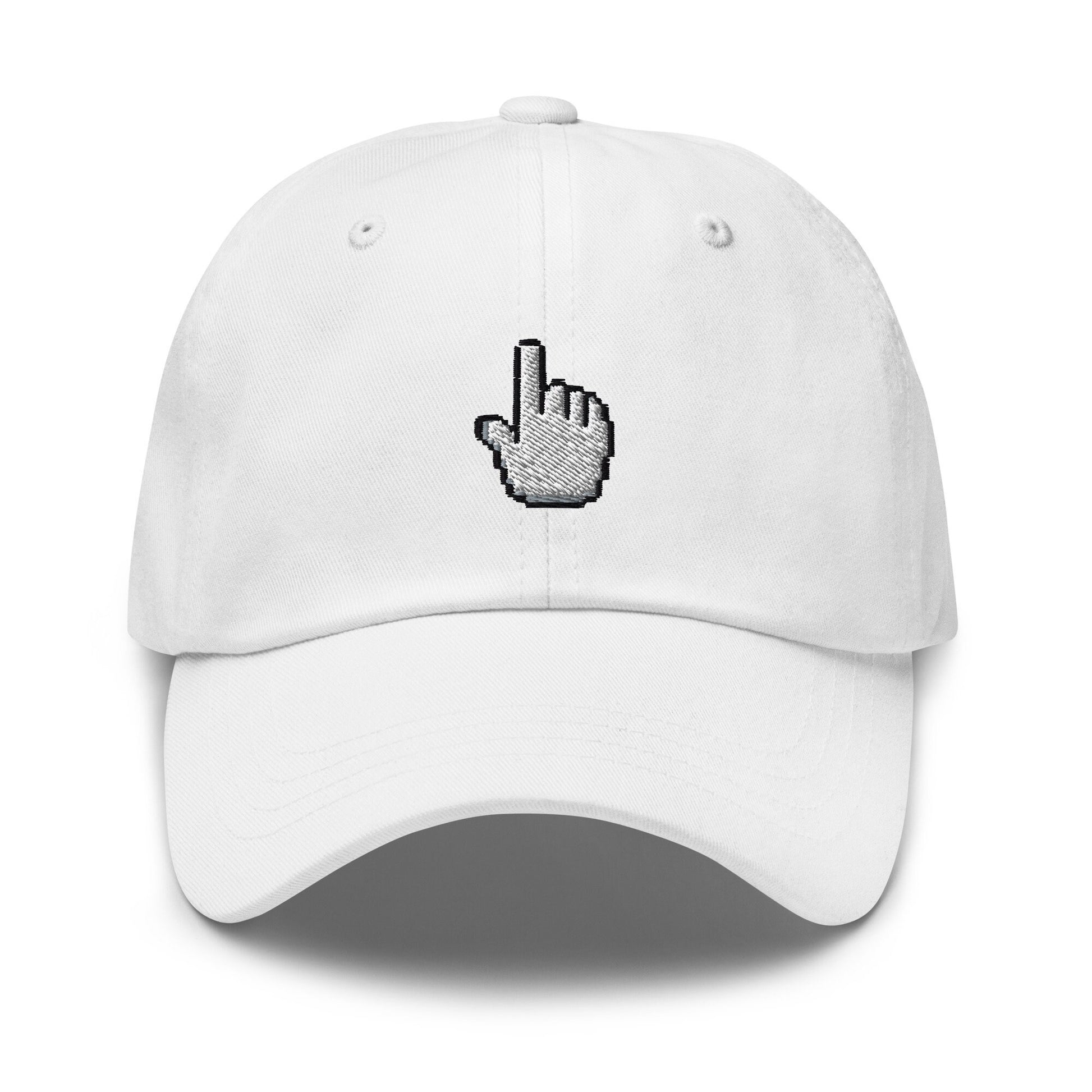 Mouse Pointer Hat - 90s, 2000s Tech Gift  - Click Me - Multiple Colors - Cotton Embroidered Baseball Cap