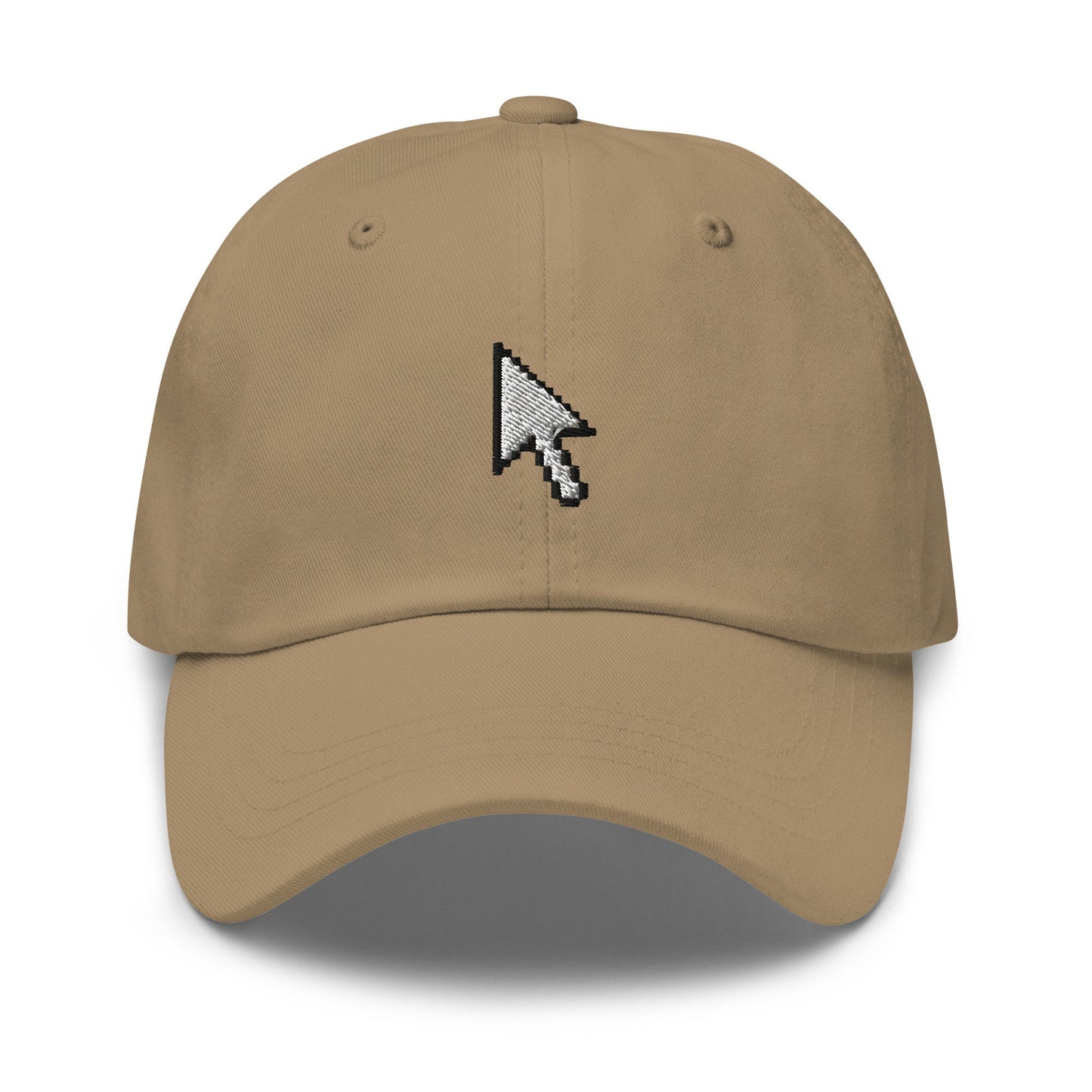 Mouse Cursor Hat - 90s, 2000s Tech Gift  - Click Me - Multiple Colors - Cotton Embroidered Baseball Cap