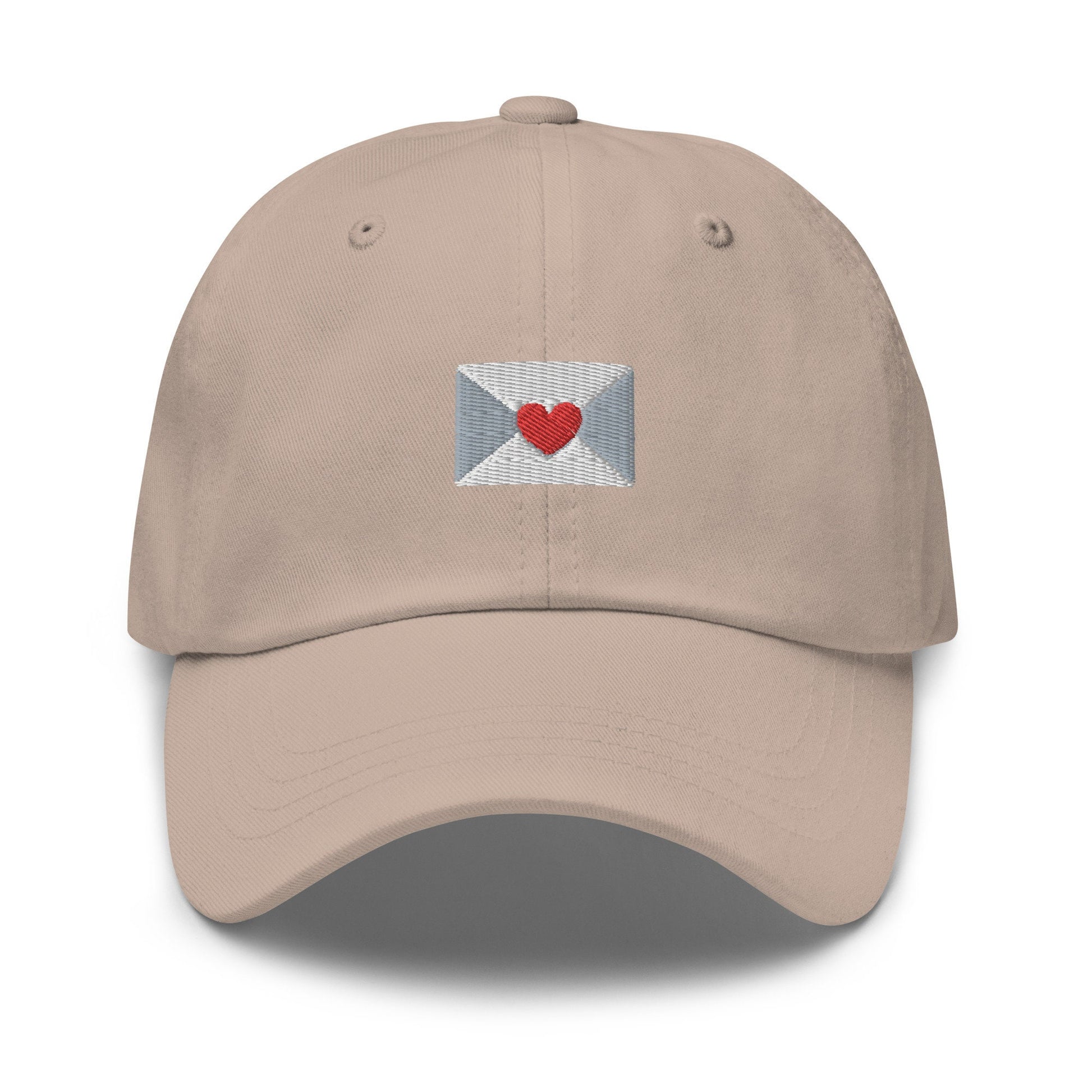 Love Letter Hat - Heart Envelope - Multiple Colors - Cotton Embroidered Baseball Cap