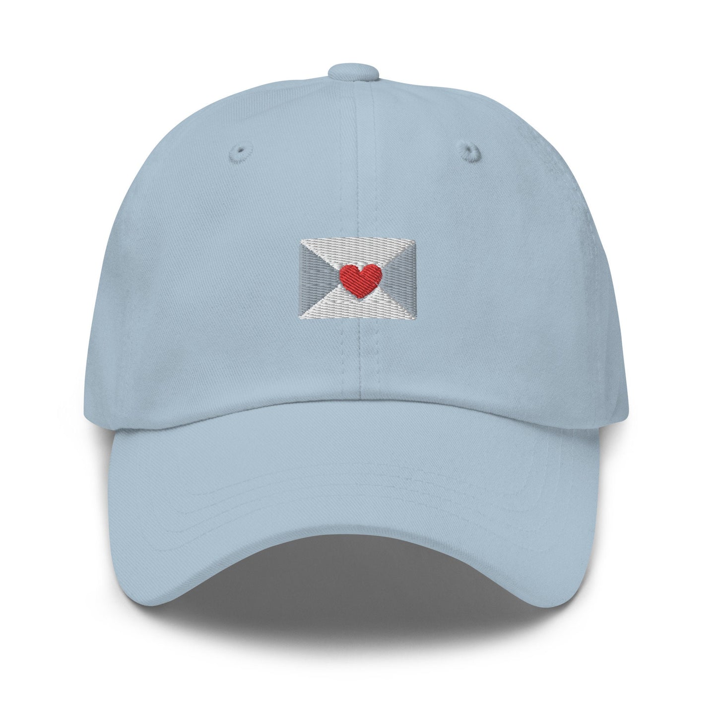 Love Letter Hat - Heart Envelope - Multiple Colors - Cotton Embroidered Baseball Cap