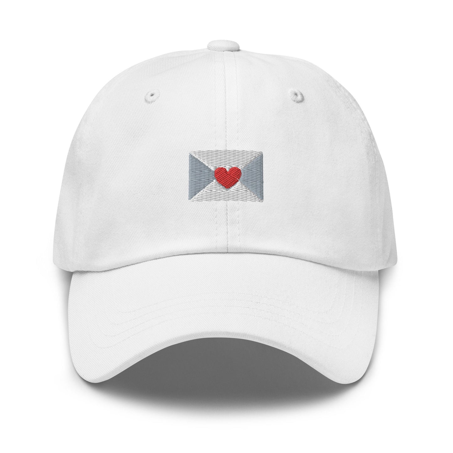 Love Letter Hat - Heart Envelope - Multiple Colors - Cotton Embroidered Baseball Cap