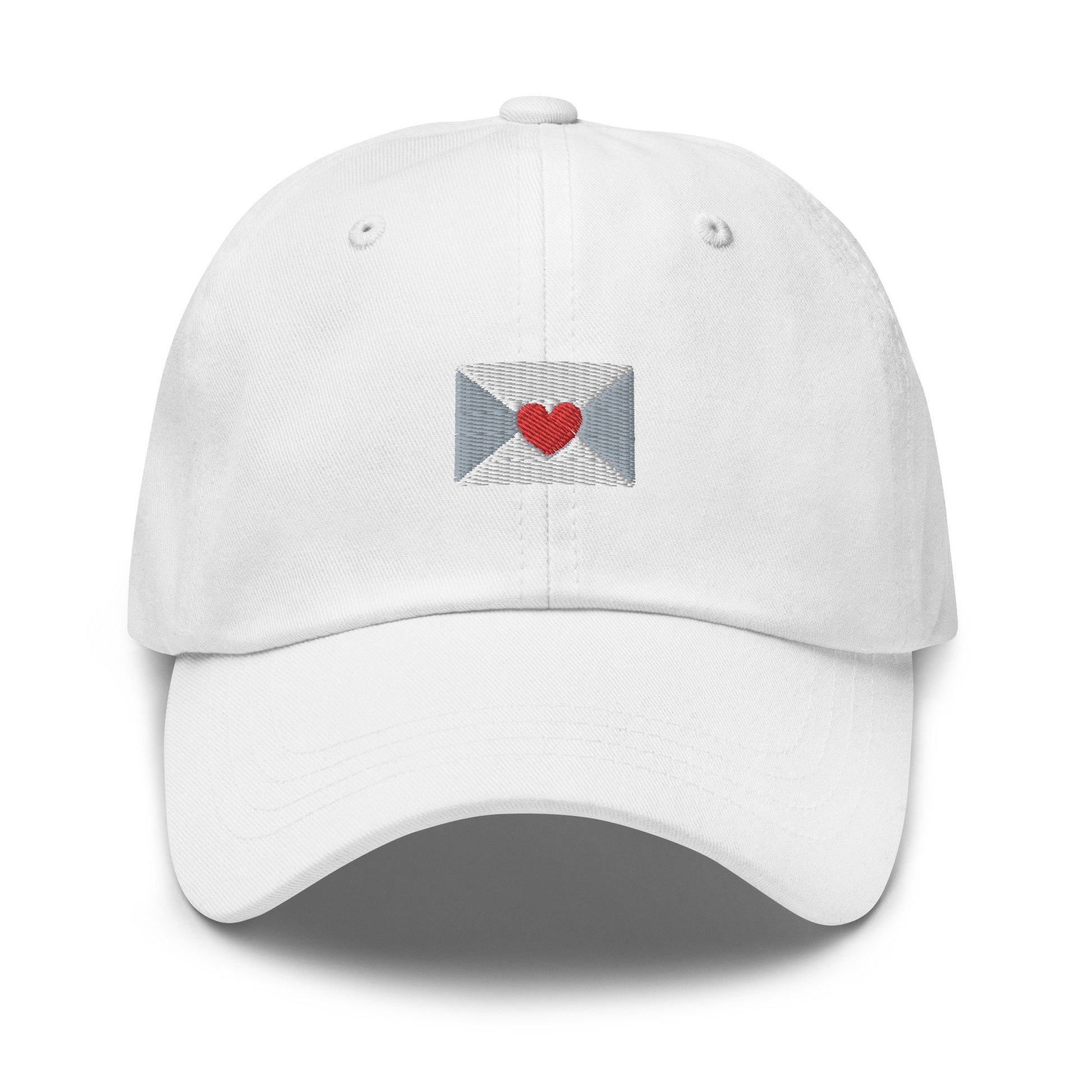Love Letter Hat - Heart Envelope - Multiple Colors - Cotton Embroidered Baseball Cap