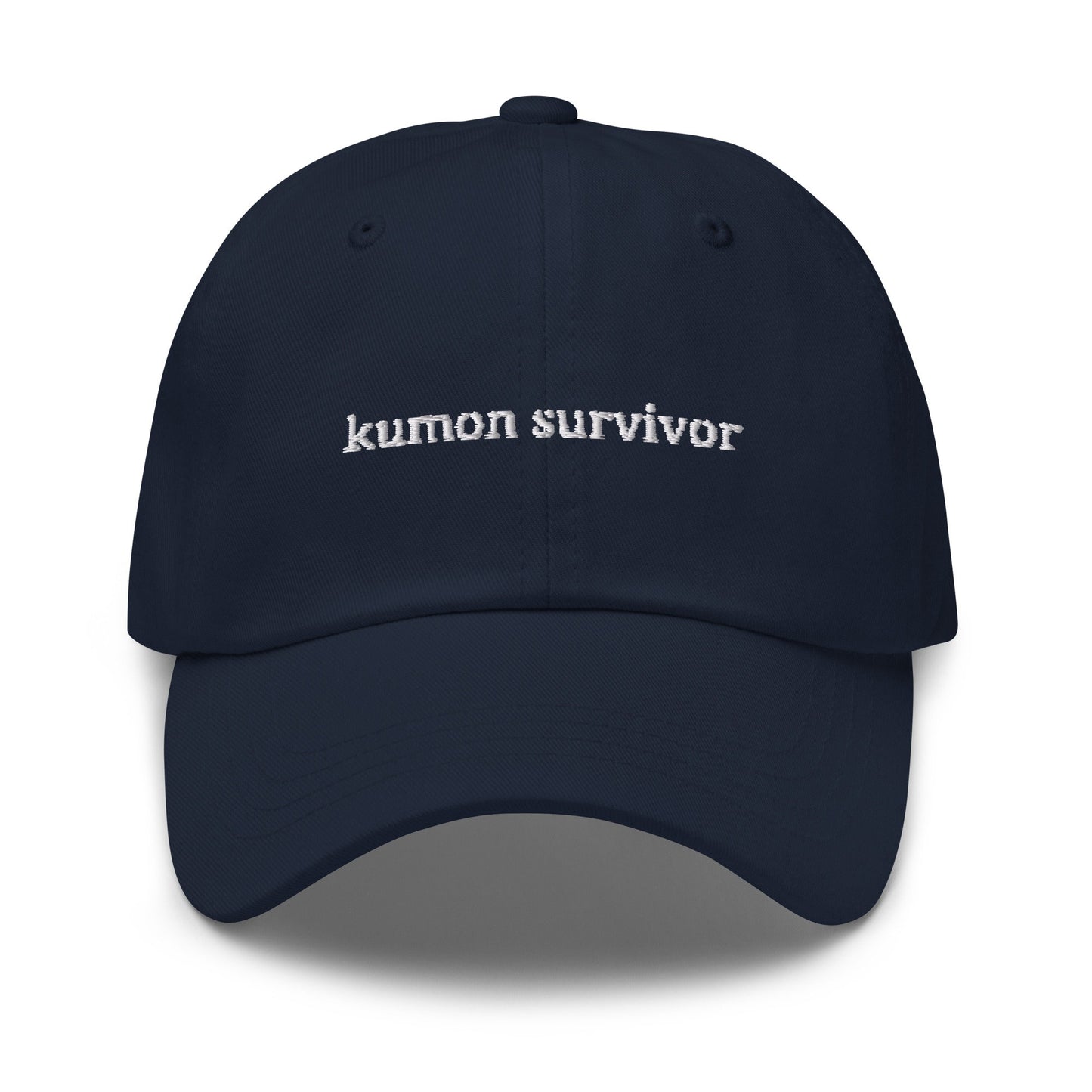 Kumon Survivor Hat - Recovering Kumon Kid - Funny Student Hat -  Multiple Colors - Cotton Embroidered Baseball Cap