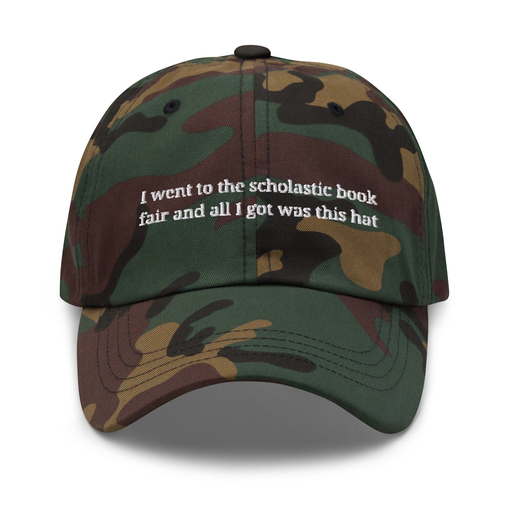 Book Fair Hat - Millennial Throwback - Scholastic Book fair -  Multiple Colors - Cotton Embroidered Baseball Cap