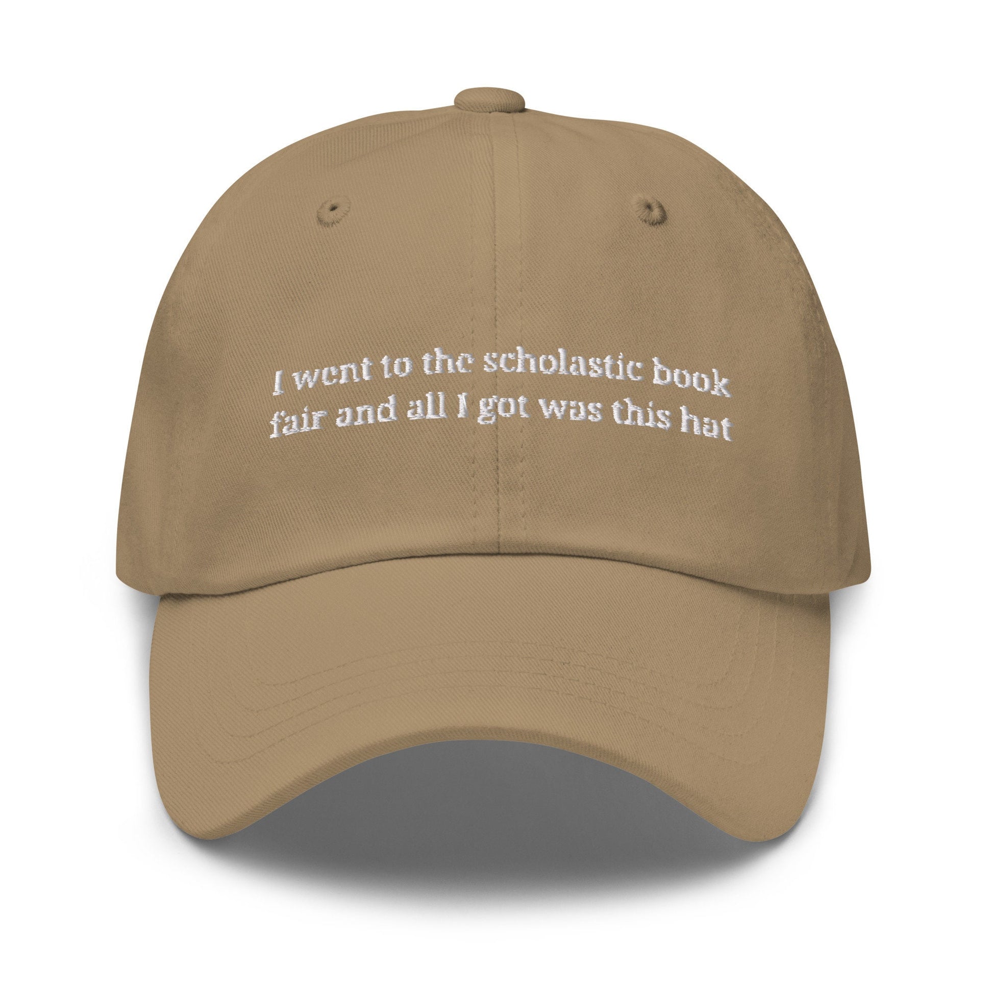 Book Fair Hat - Millennial Throwback - Scholastic Book fair -  Multiple Colors - Cotton Embroidered Baseball Cap