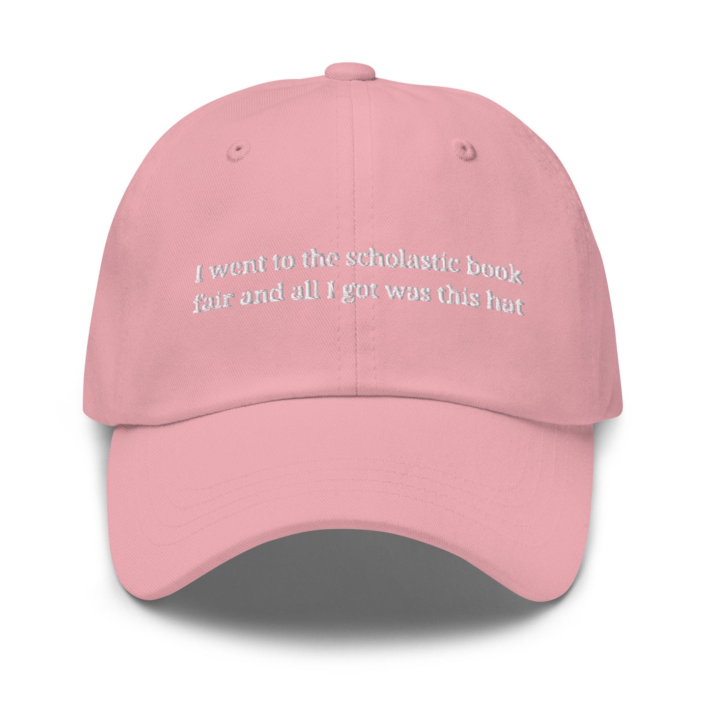 Book Fair Hat - Millennial Throwback - Scholastic Book fair -  Multiple Colors - Cotton Embroidered Baseball Cap