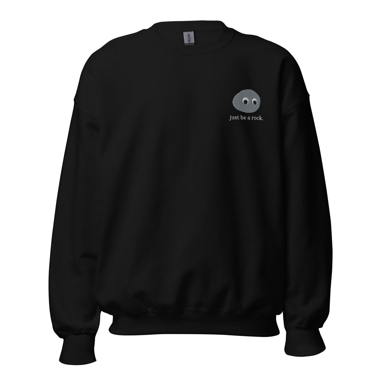 Just Be a Rock Sweater - Everything Everywhere All At Once - A24 Film Fans Gift - Unisex Embroidered Crew Neck