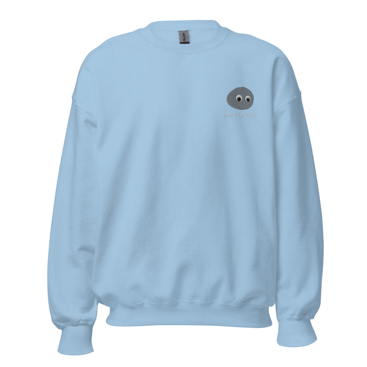 Just Be a Rock Sweater - Everything Everywhere All At Once - A24 Film Fans Gift - Unisex Embroidered Crew Neck