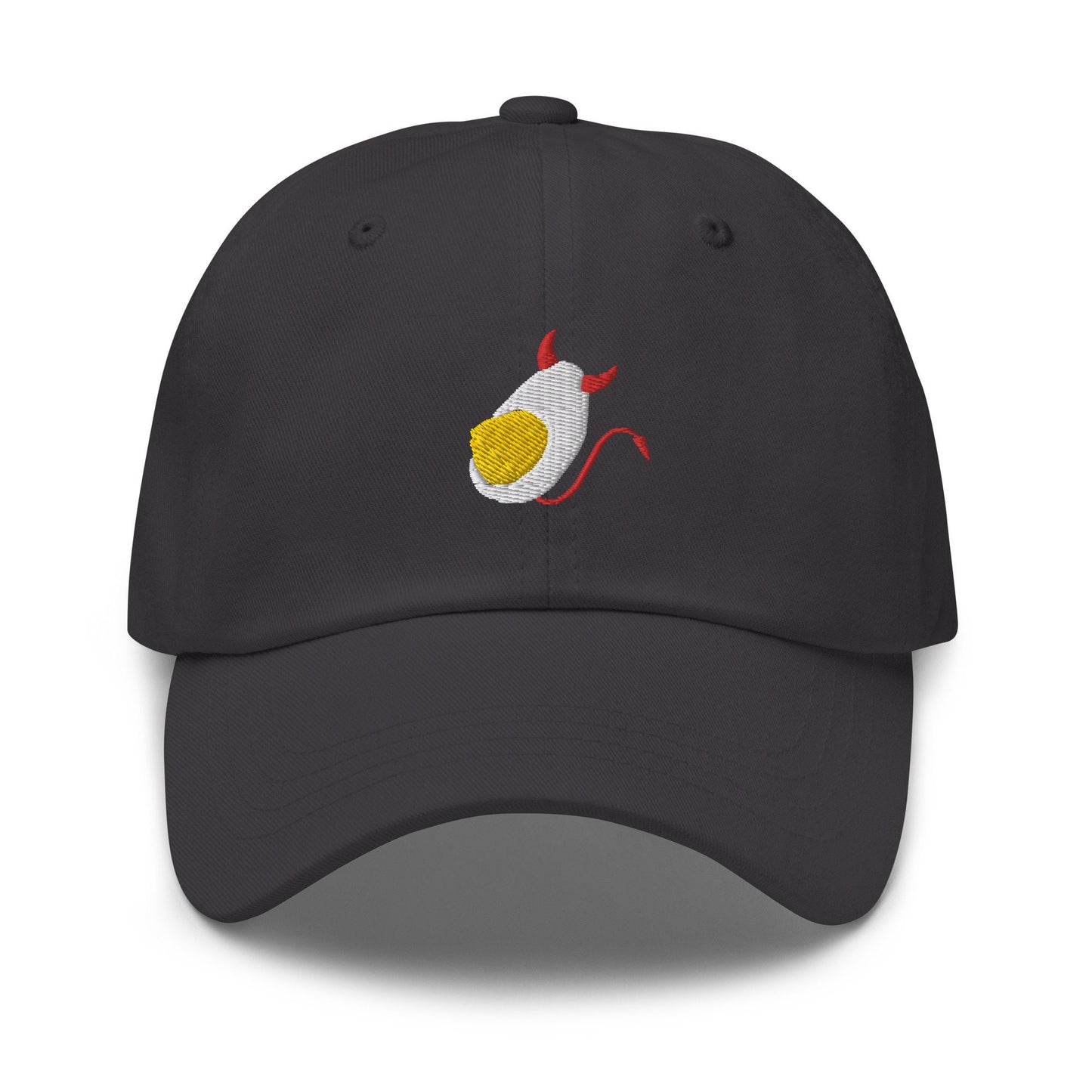 Deviled Egg Hat - Delicious Egg Gifts From Below - Mayo Lovers Gift - Embroidered Cotton Baseball Cap - Multiple Colors