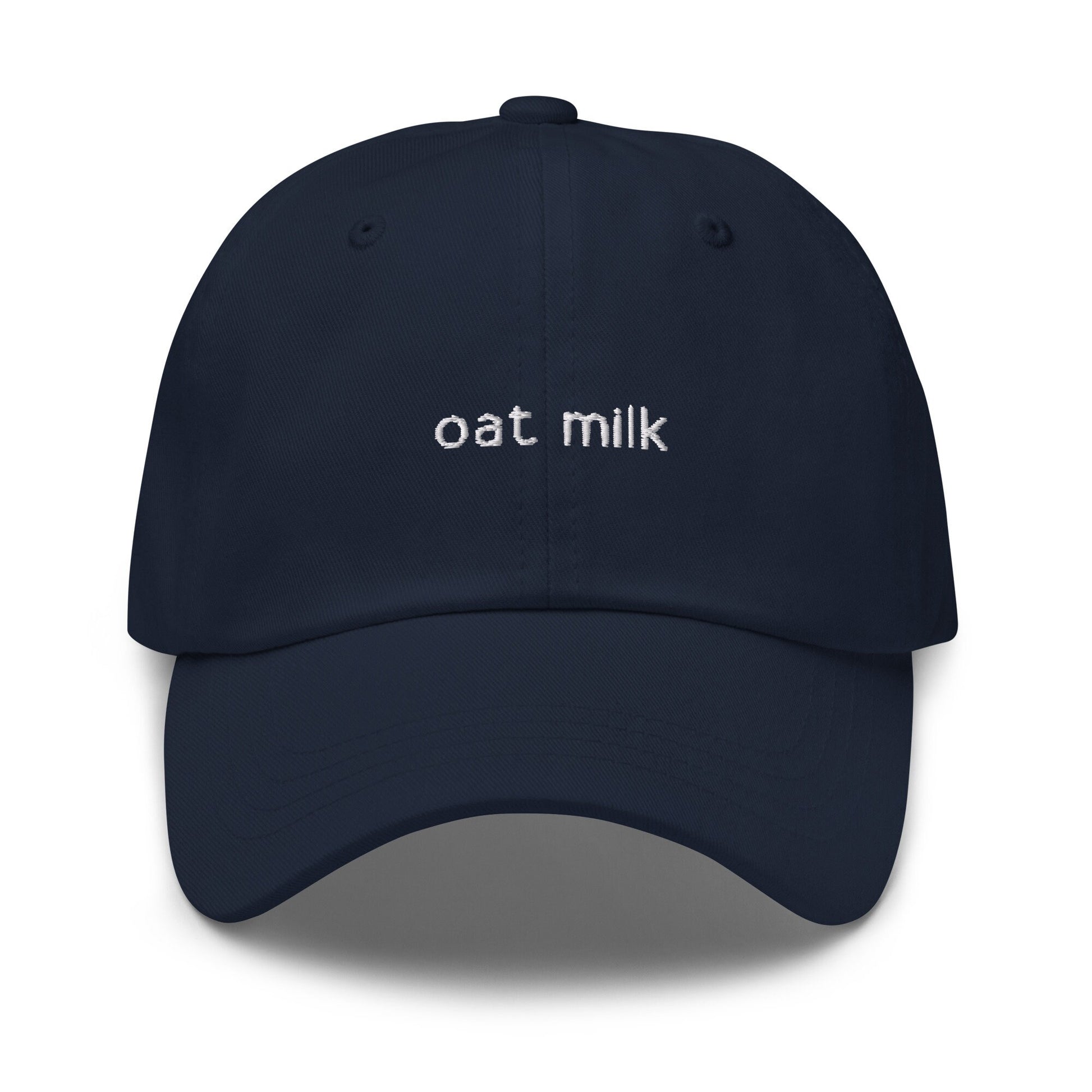 Oat Milk Hat - Non Dairy Alt Milk Stans - Embroidered Cotton Hat - Multiple Colors
