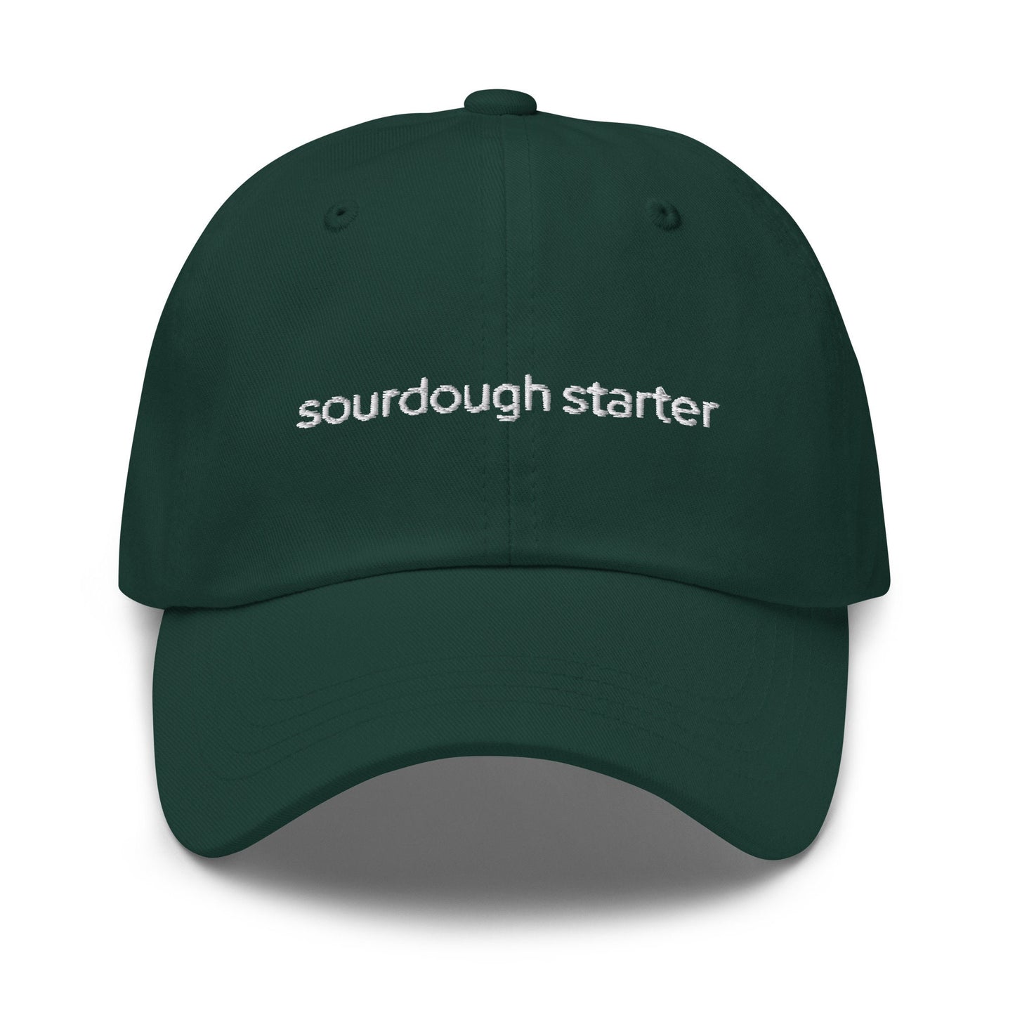 Sourdough Starter Hat - Gift for Bread Lovers and Bakers -  Embroidered Cotton Hat - Multiple Colors