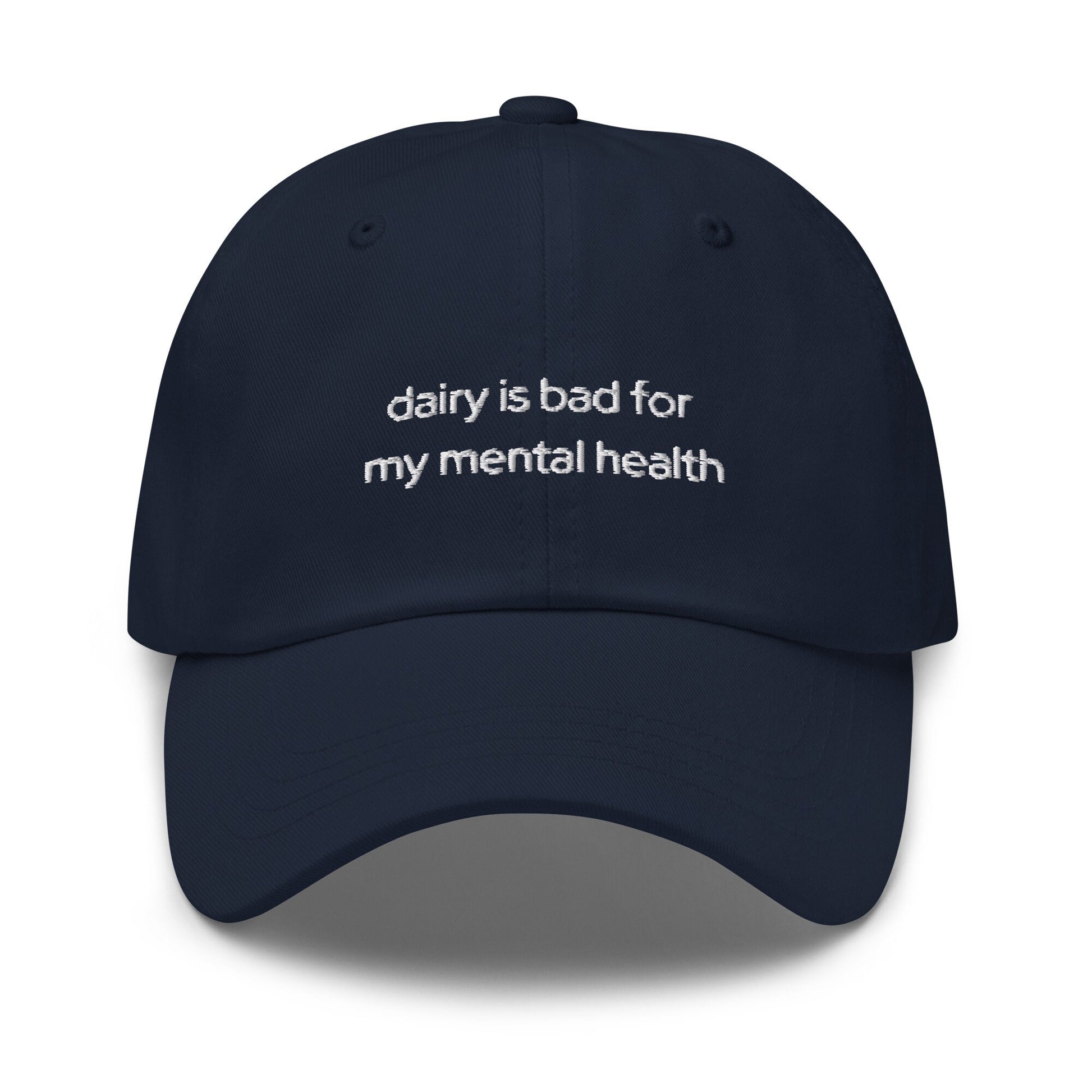 Dairy Free Hat - Funny Gift for your Lactose Intolerant Survivors -  Embroidered Cotton Hat - Multiple Colors