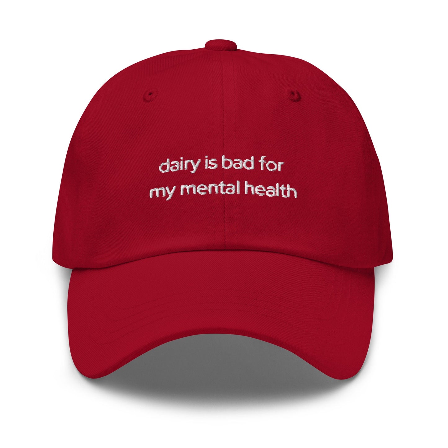 Dairy Free Hat - Funny Gift for your Lactose Intolerant Survivors -  Embroidered Cotton Hat - Multiple Colors