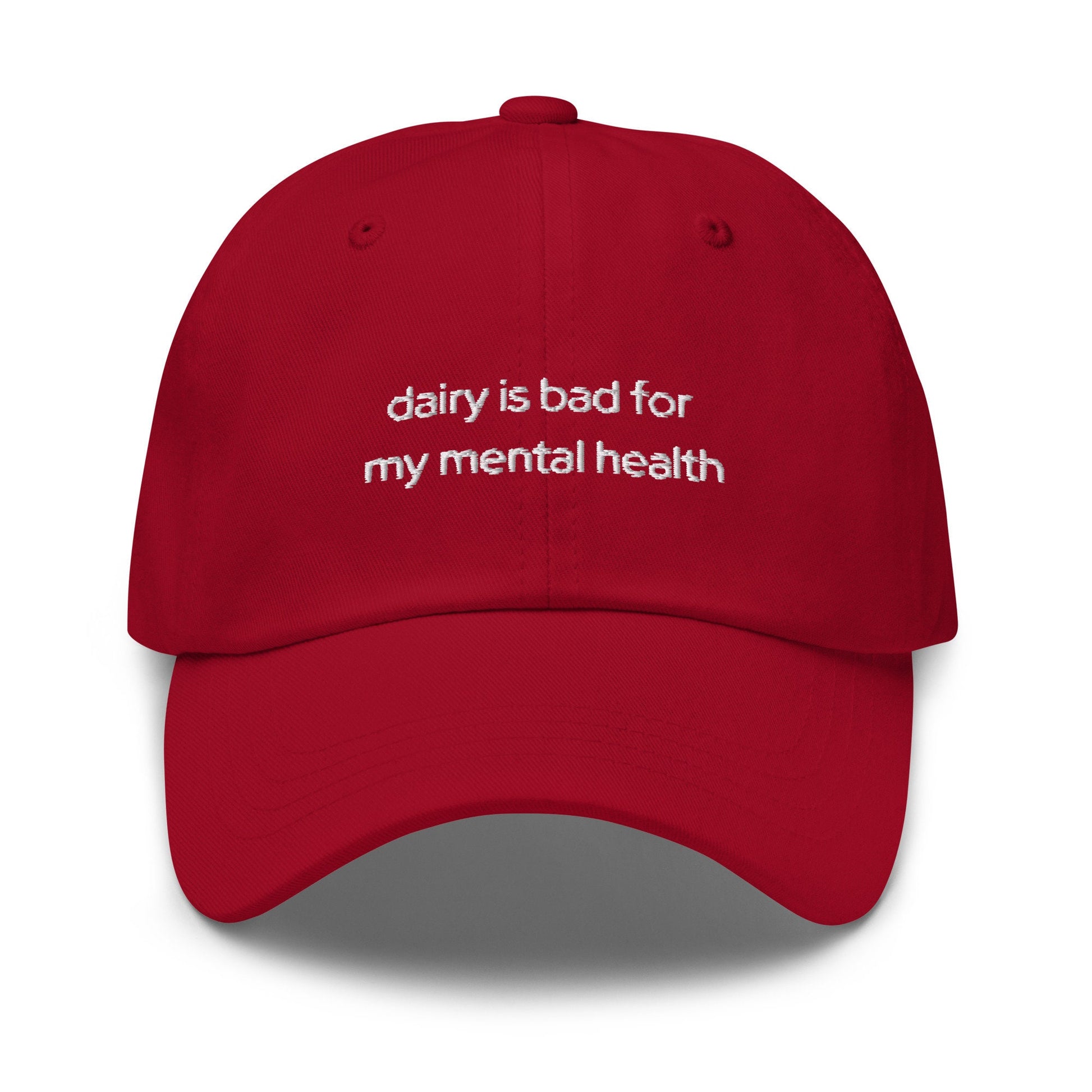 Dairy Free Hat - Funny Gift for your Lactose Intolerant Survivors -  Embroidered Cotton Hat - Multiple Colors