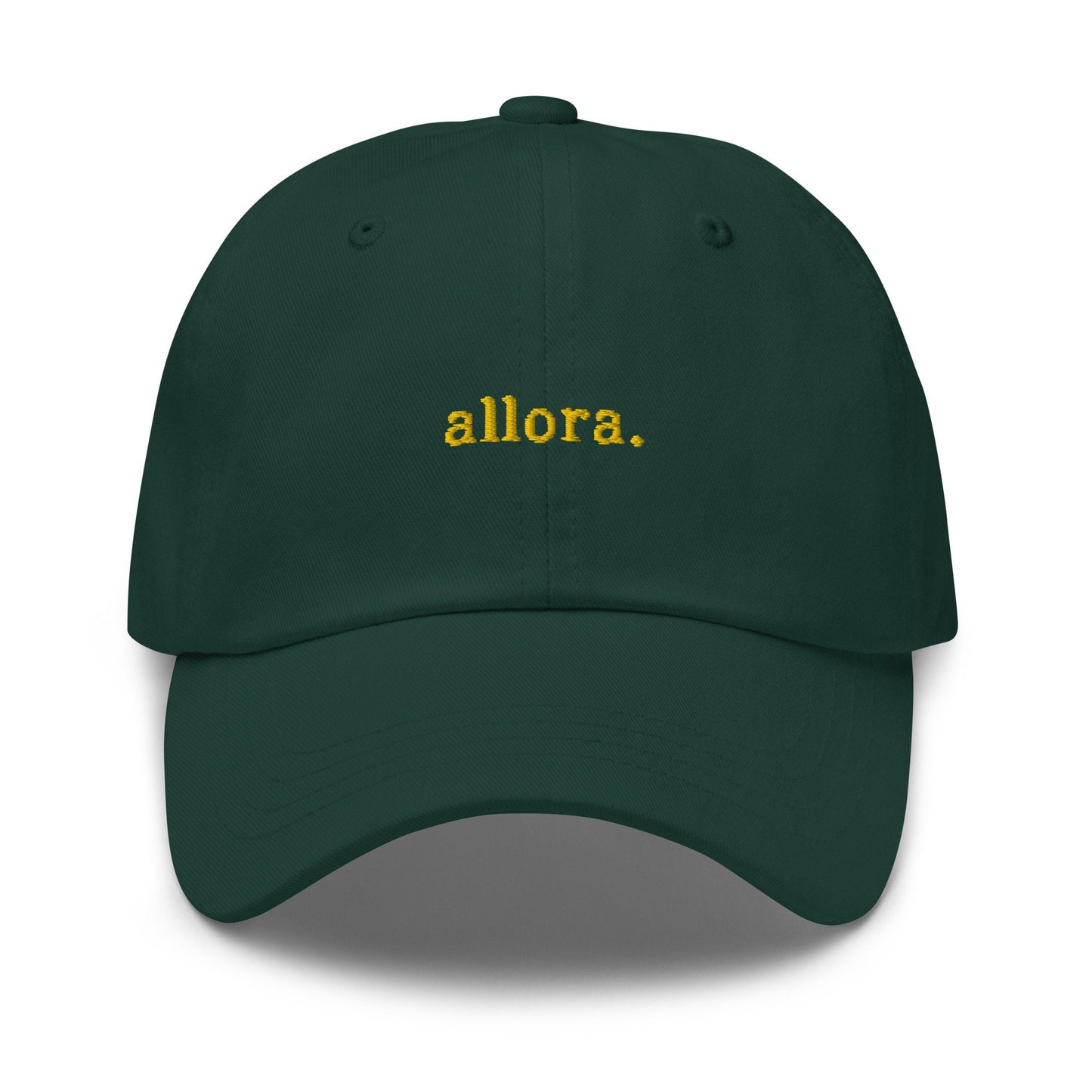 Allora Hat - Italian Sayings -  Embroidered Cotton Baseball Hat - Multiple Colors