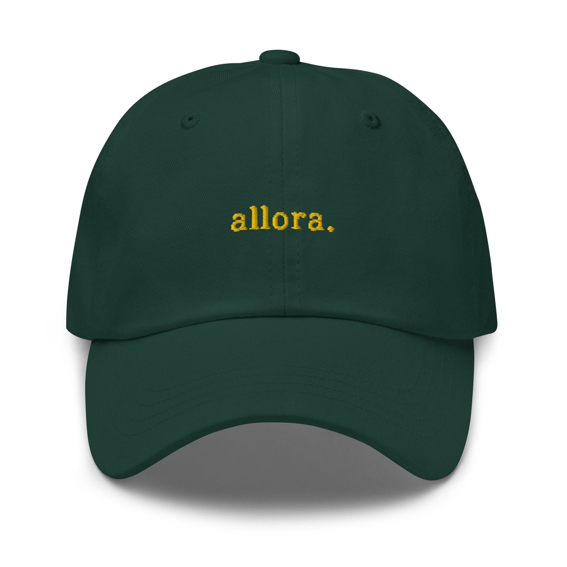 Allora Hat - Italian Sayings -  Embroidered Cotton Baseball Hat - Multiple Colors