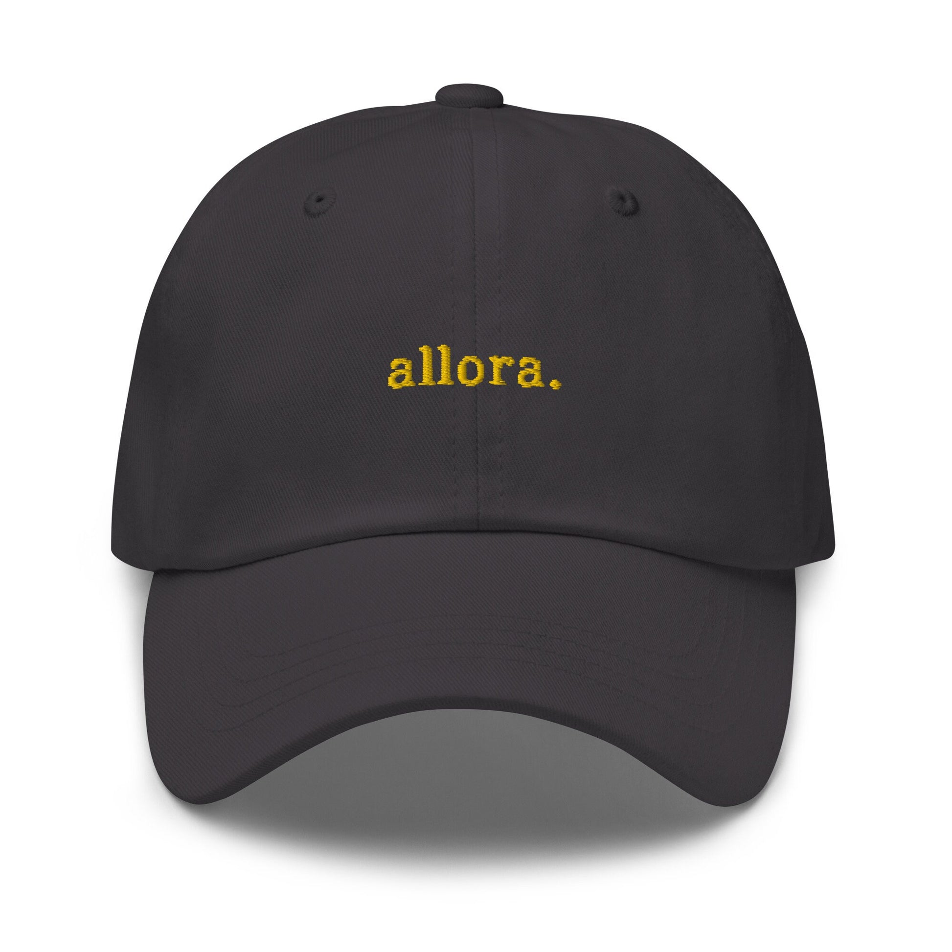 Allora Hat - Italian Sayings -  Embroidered Cotton Baseball Hat - Multiple Colors
