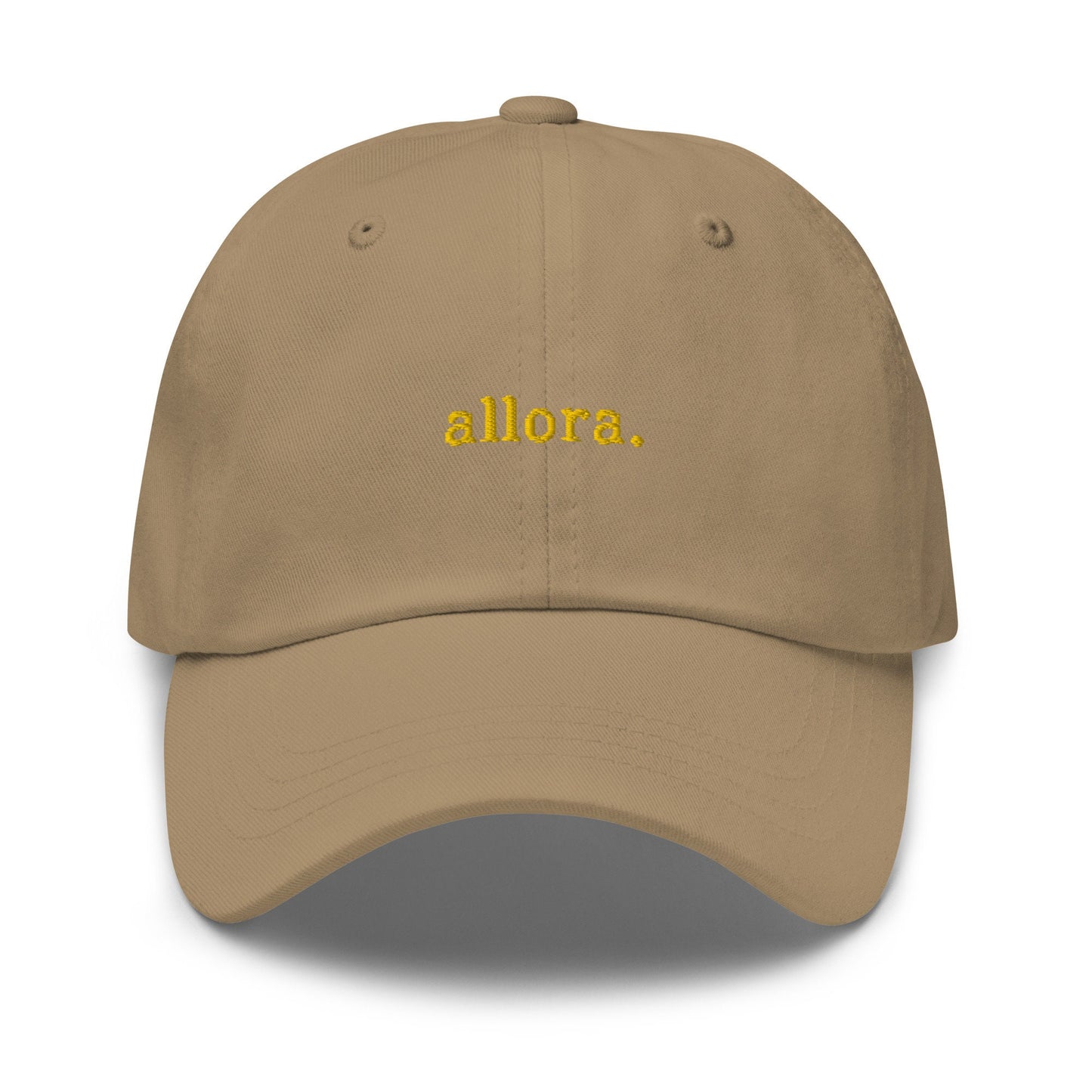 Allora Hat - Italian Sayings -  Embroidered Cotton Baseball Hat - Multiple Colors