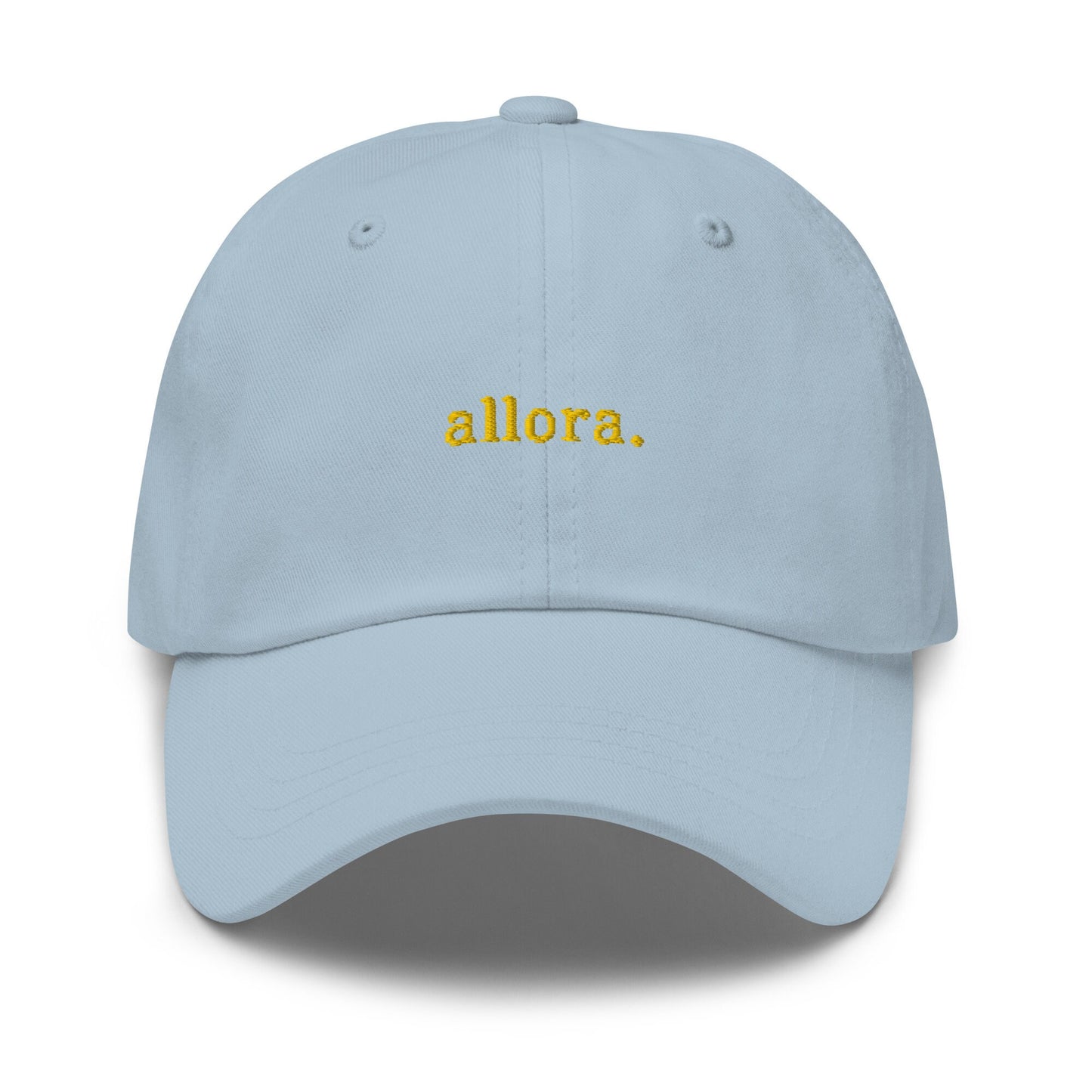 Allora Hat - Italian Sayings -  Embroidered Cotton Baseball Hat - Multiple Colors