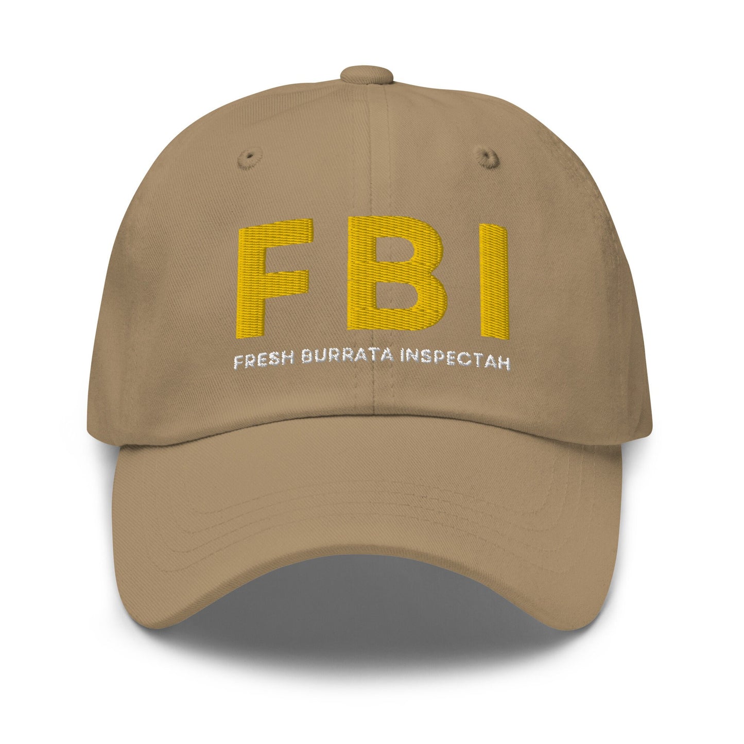BURRATA Hat - Funny Italian Cheese Hat - Cotton Embroidered Baseball Cap - Multiple Colors