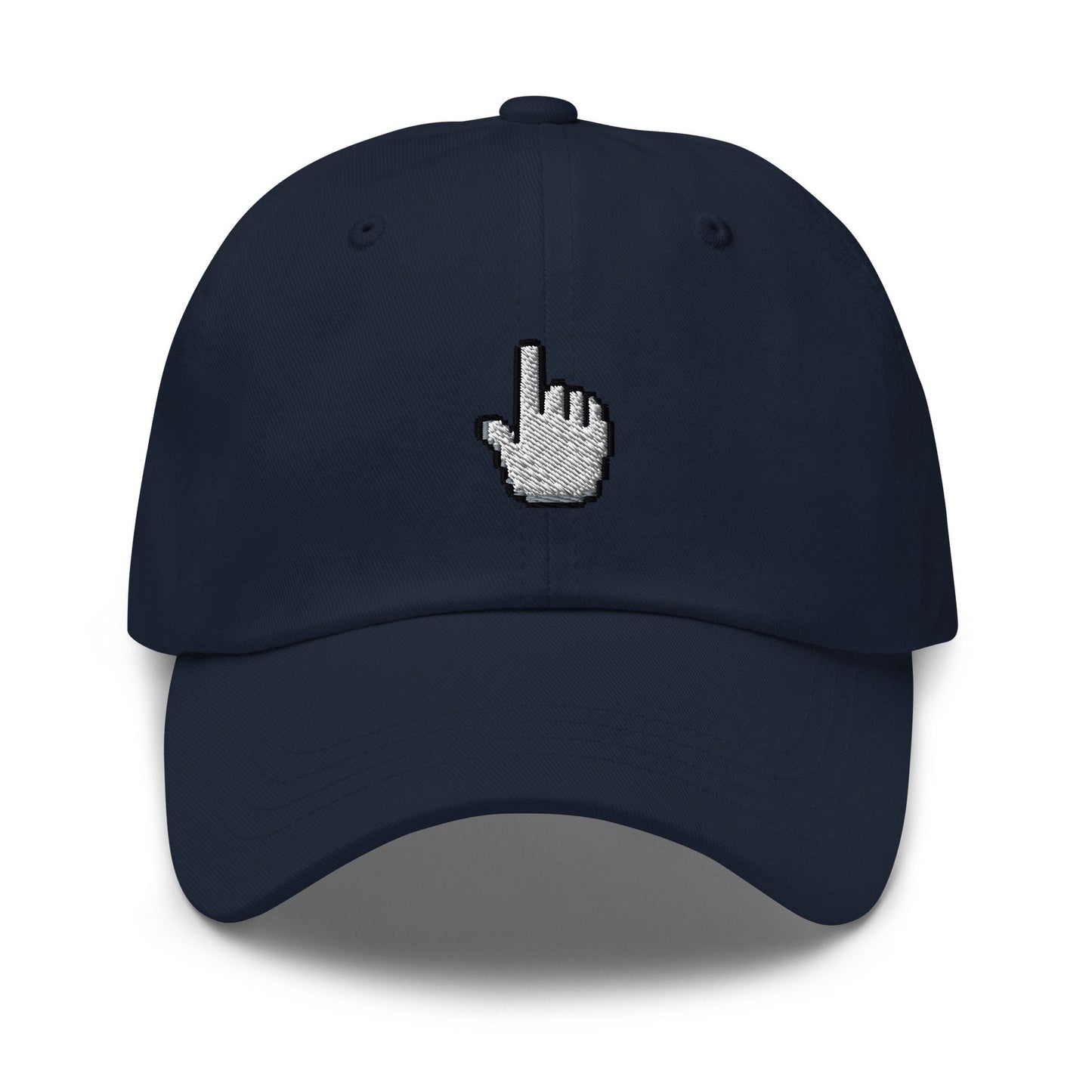 Mouse Pointer Hat - 90s, 2000s Tech Gift  - Click Me - Multiple Colors - Cotton Embroidered Baseball Cap