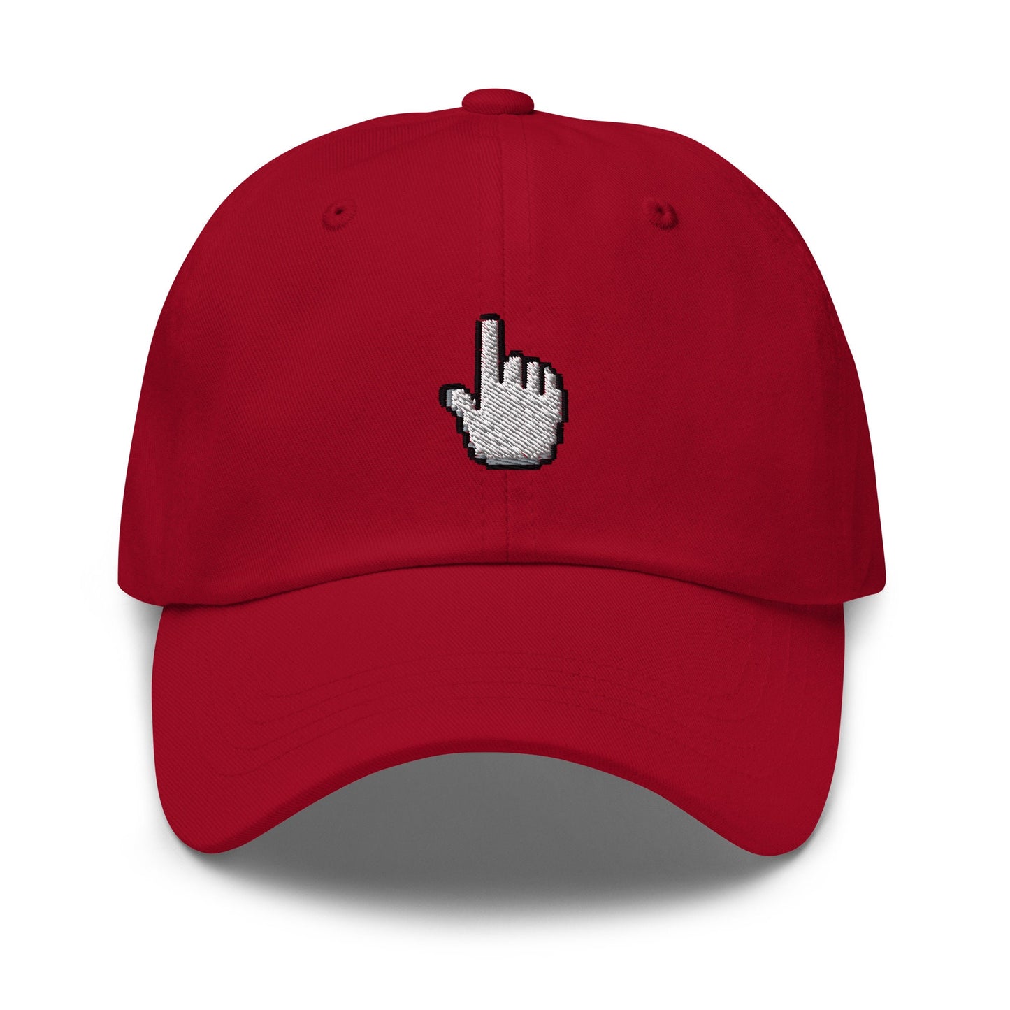Mouse Pointer Hat - 90s, 2000s Tech Gift  - Click Me - Multiple Colors - Cotton Embroidered Baseball Cap