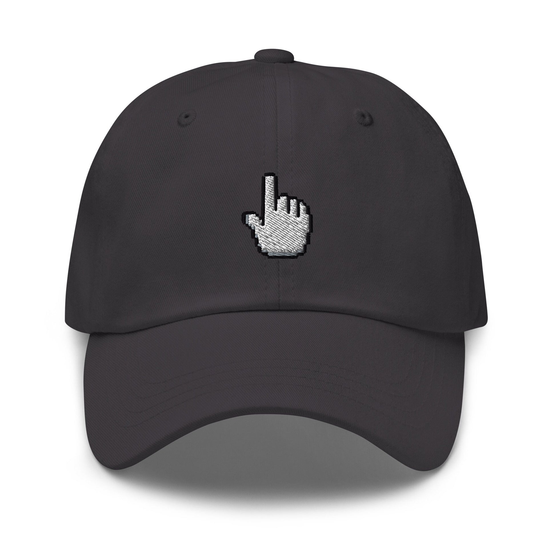 Mouse Pointer Hat - 90s, 2000s Tech Gift  - Click Me - Multiple Colors - Cotton Embroidered Baseball Cap
