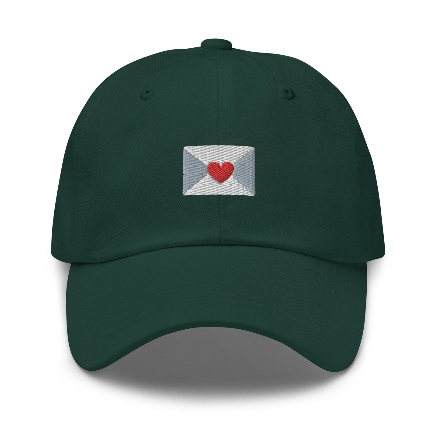 Love Letter Hat - Heart Envelope - Multiple Colors - Cotton Embroidered Baseball Cap