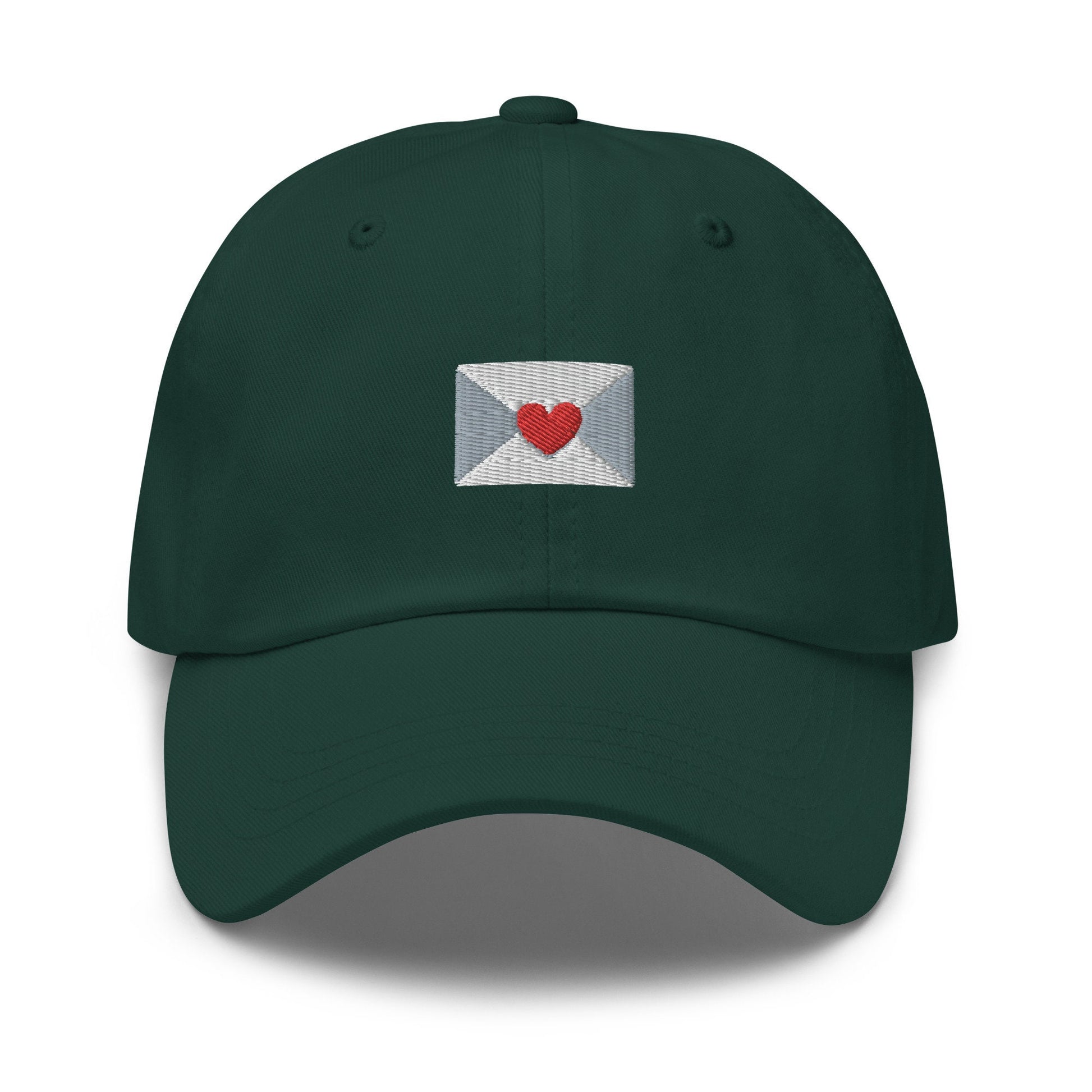 Love Letter Hat - Heart Envelope - Multiple Colors - Cotton Embroidered Baseball Cap