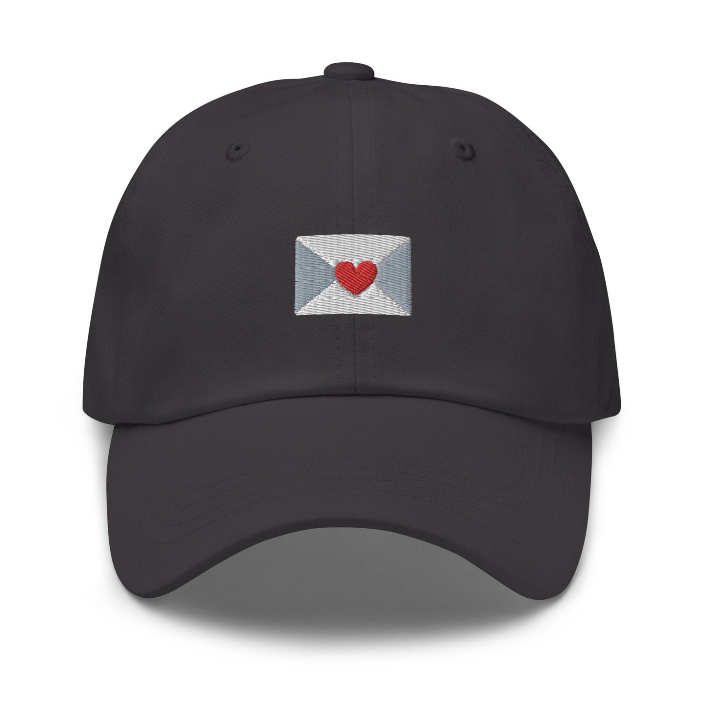 Love Letter Hat - Heart Envelope - Multiple Colors - Cotton Embroidered Baseball Cap