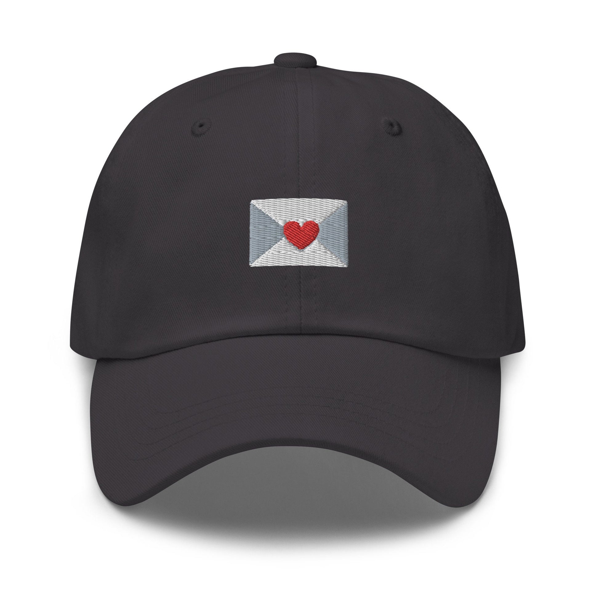 Love Letter Hat - Heart Envelope - Multiple Colors - Cotton Embroidered Baseball Cap