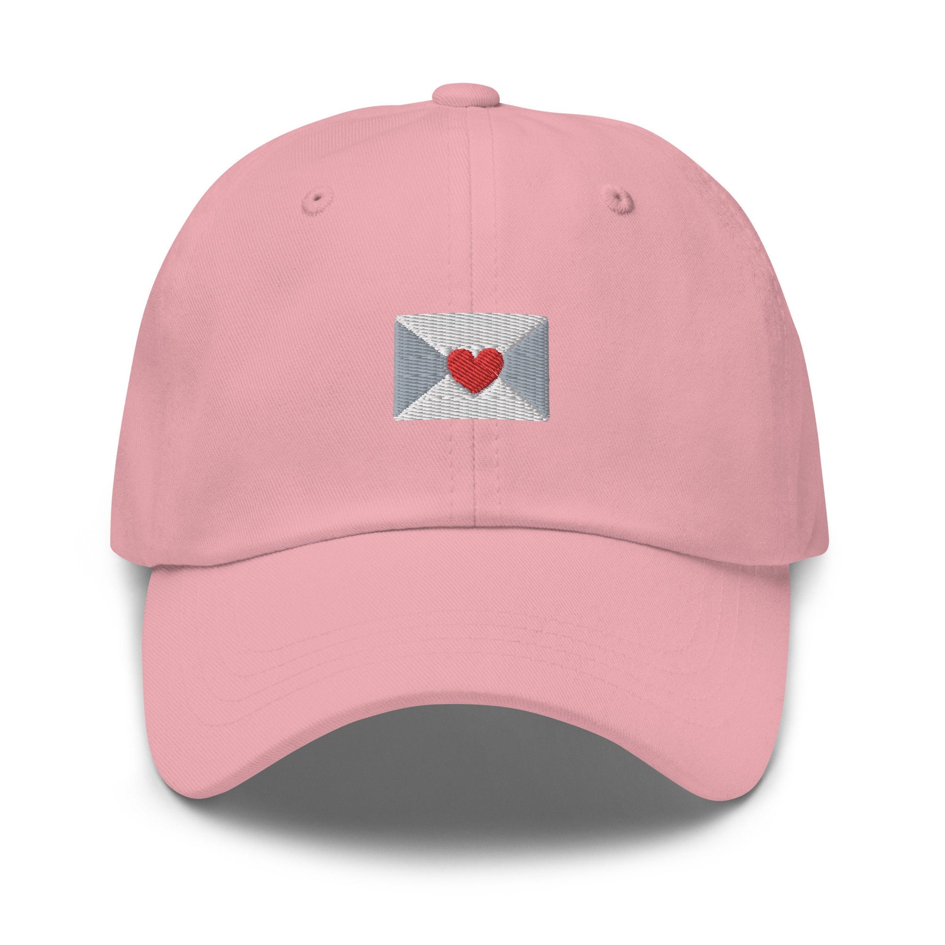 Love Letter Hat - Heart Envelope - Multiple Colors - Cotton Embroidered Baseball Cap