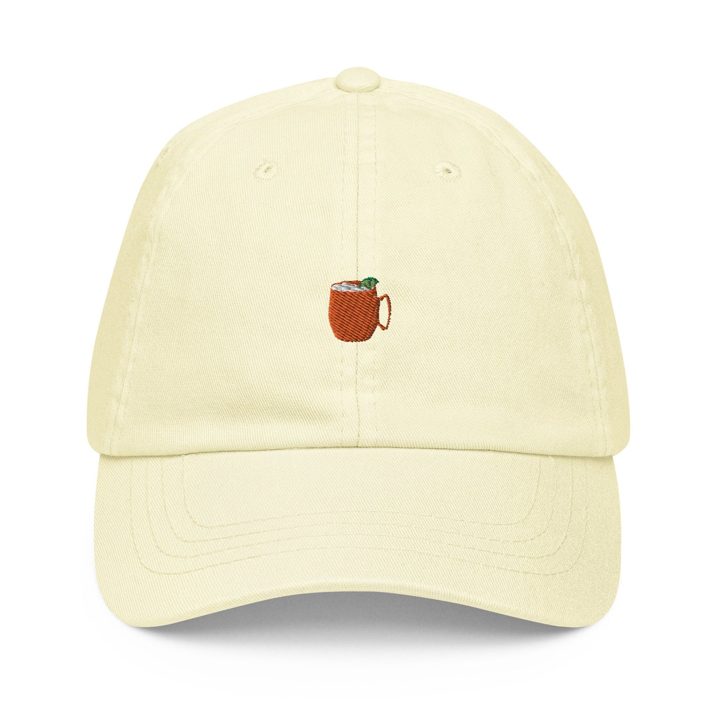 Moscow Mule Hat - Gift for Cocktail Lovers - Embroidered Cotton Hat