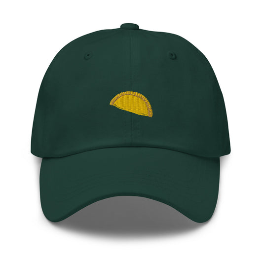 Jamaican Patty Hat - Caribbean Savoury Pastries From Heaven - Spicy Hand Pie  - Cotton Embroidered Baseball Cap - Multiple Colors