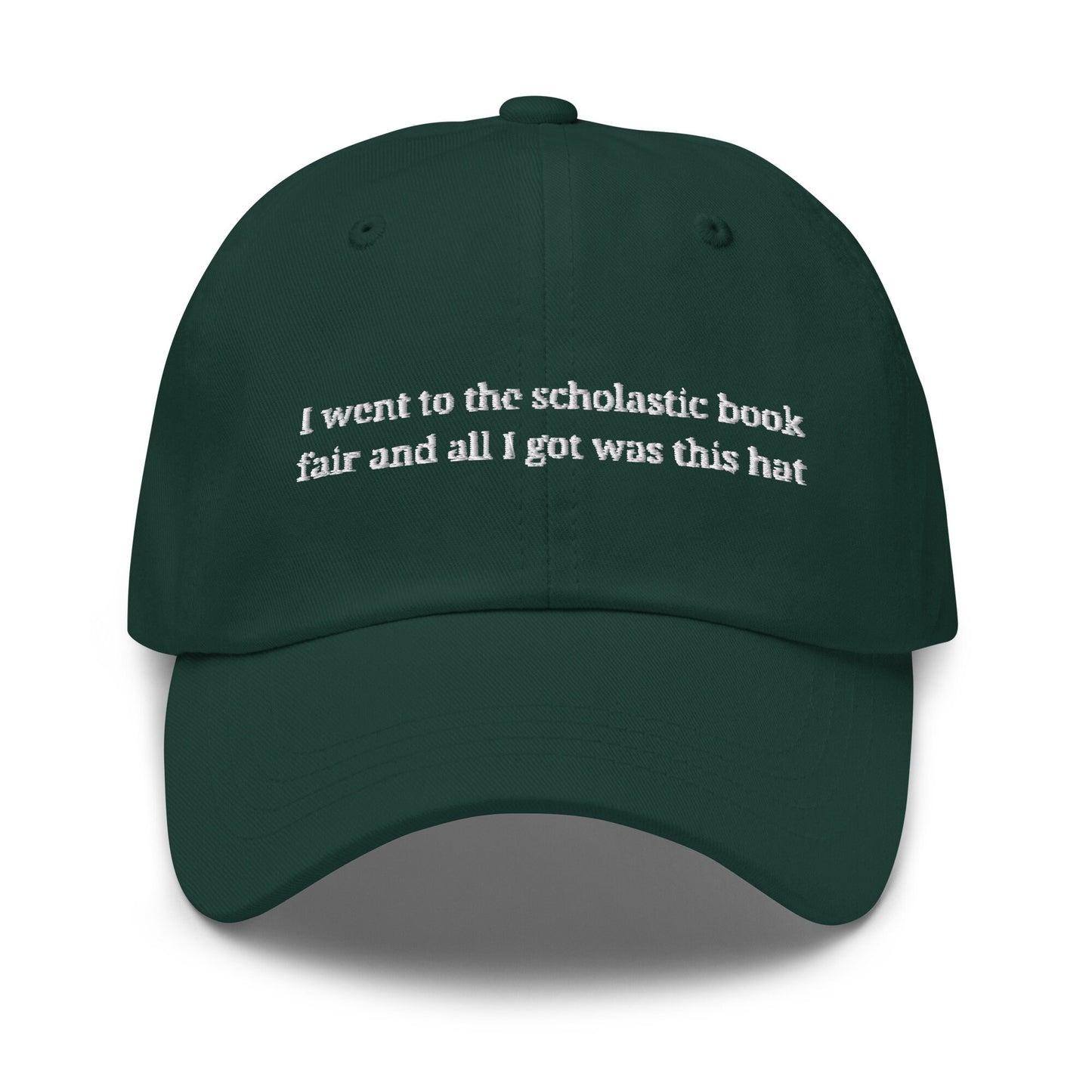 Book Fair Hat - Millennial Throwback - Scholastic Book fair -  Multiple Colors - Cotton Embroidered Baseball Cap