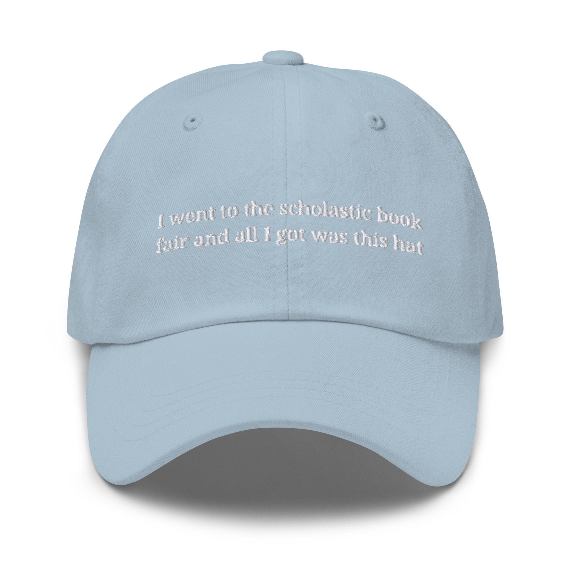 Book Fair Hat - Millennial Throwback - Scholastic Book fair -  Multiple Colors - Cotton Embroidered Baseball Cap