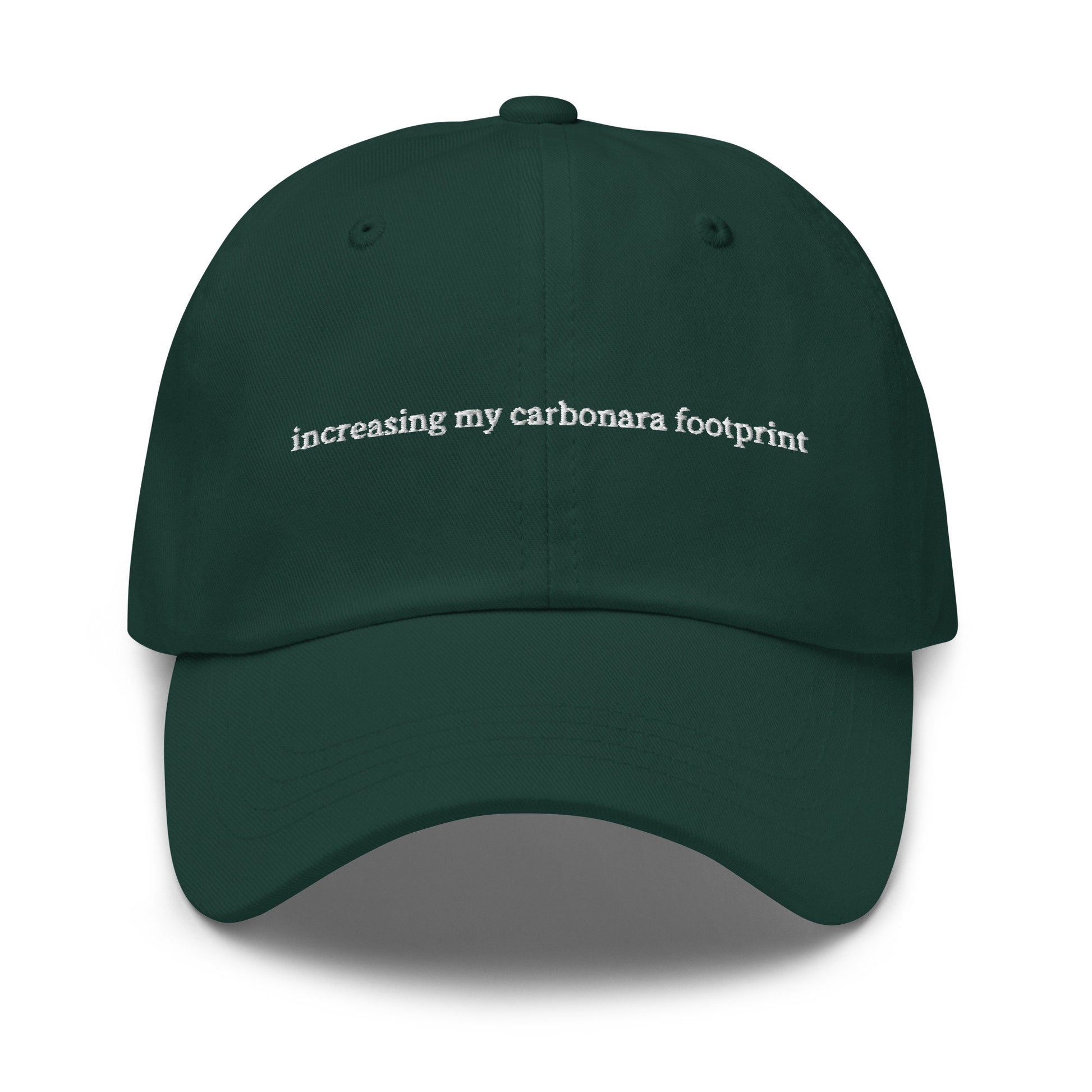 Carbonara Hat - Pasta Lovers - Funny Italian Food Merch - Cotton Embroidered Baseball Cap - Multiple Colors