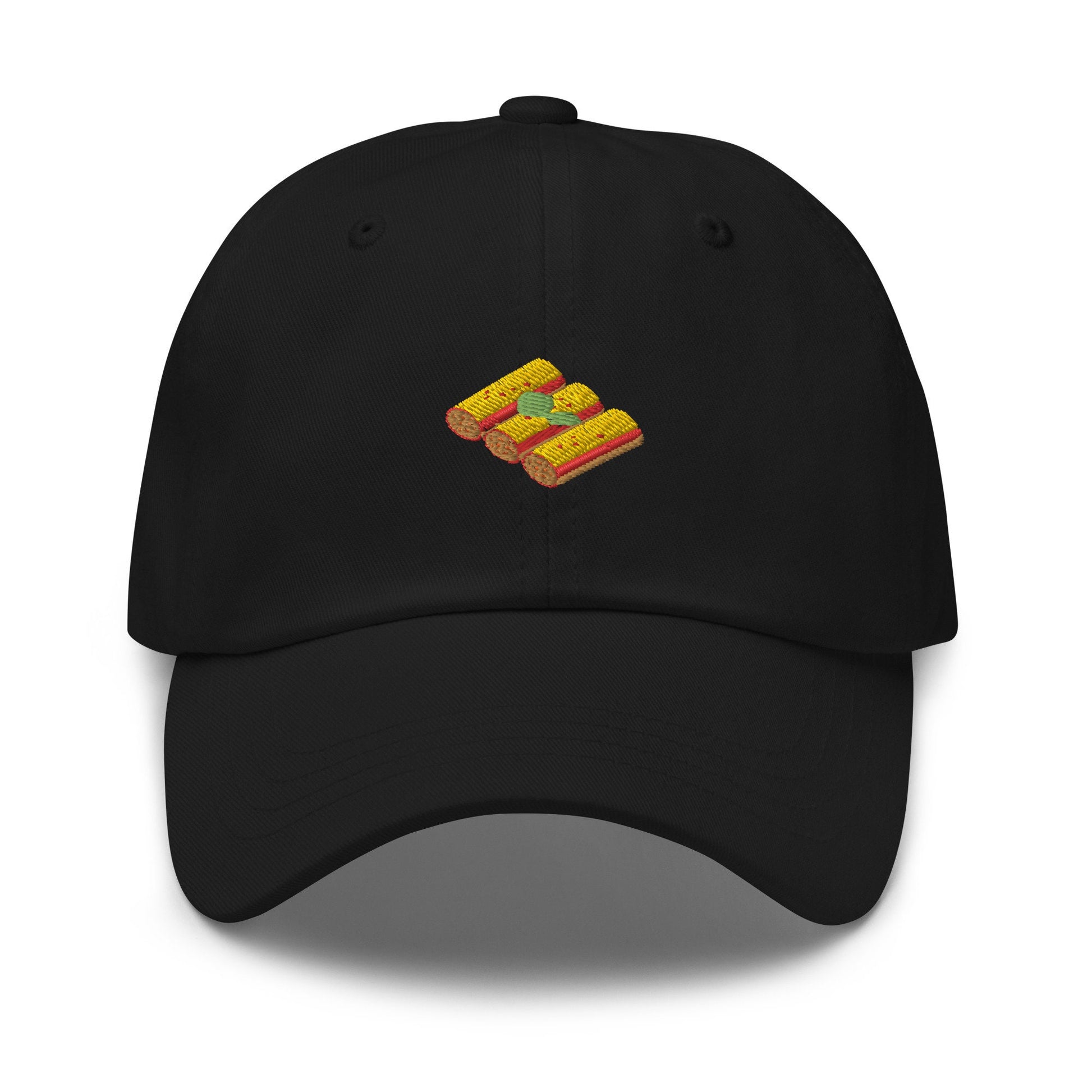 Cannelloni Hat - Pasta Gift - Italian Food Classics - Embroidered Cotton Baseball Cap - Multiple Colors