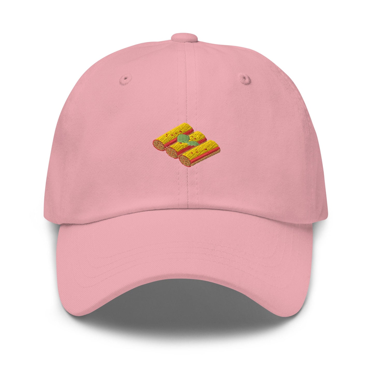 Cannelloni Hat - Pasta Gift - Italian Food Classics - Embroidered Cotton Baseball Cap - Multiple Colors