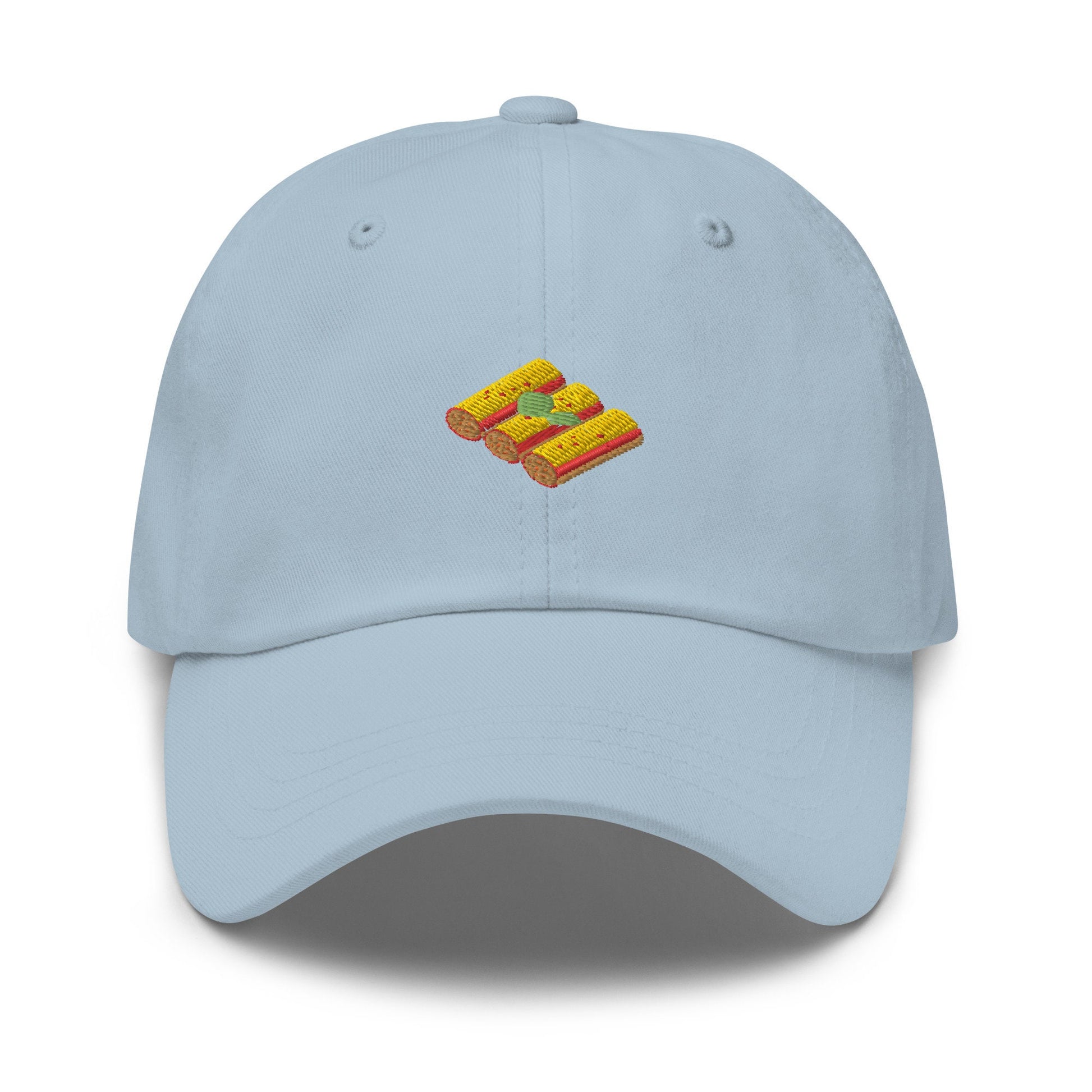 Cannelloni Hat - Pasta Gift - Italian Food Classics - Embroidered Cotton Baseball Cap - Multiple Colors